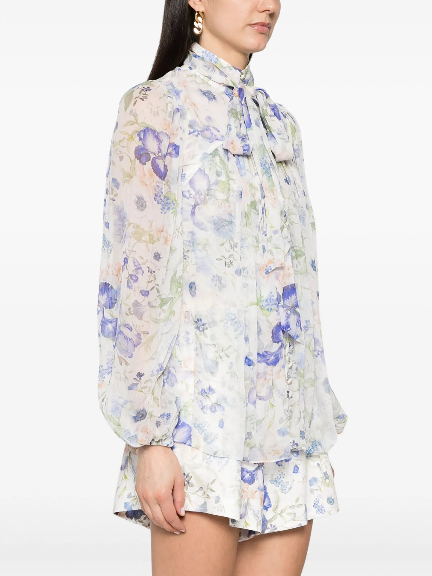 Natura floral-print blouse