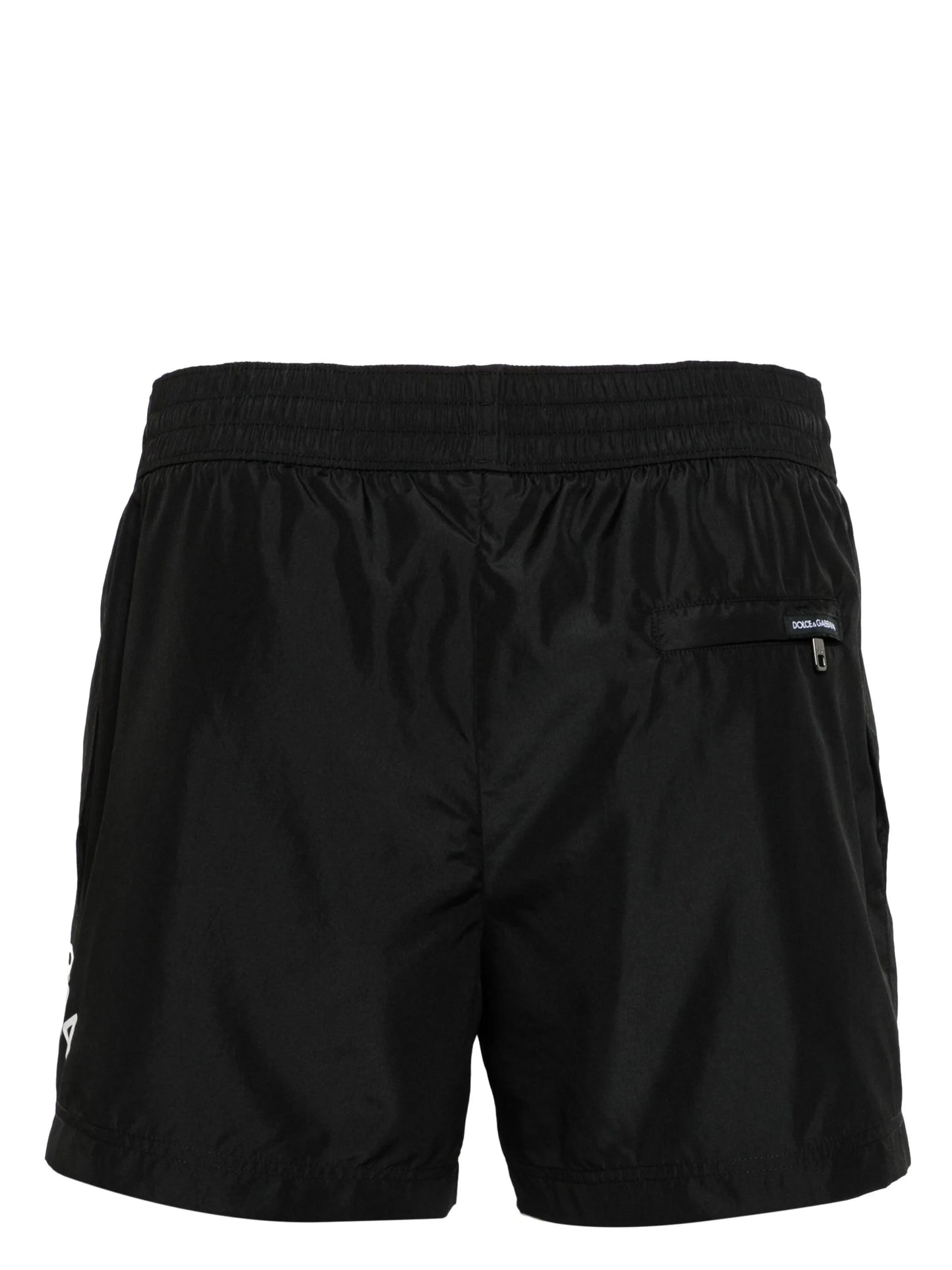 logo-print drawstring swim shorts