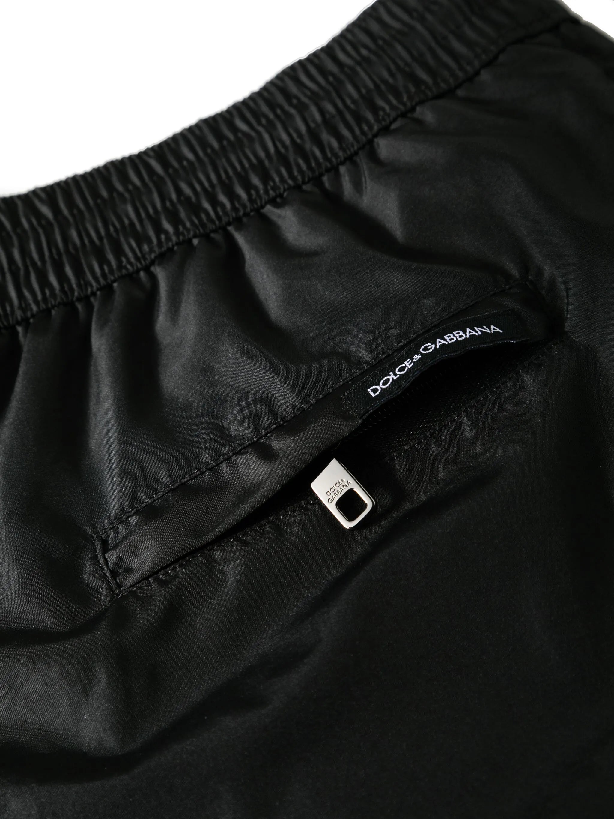 logo-print drawstring swim shorts