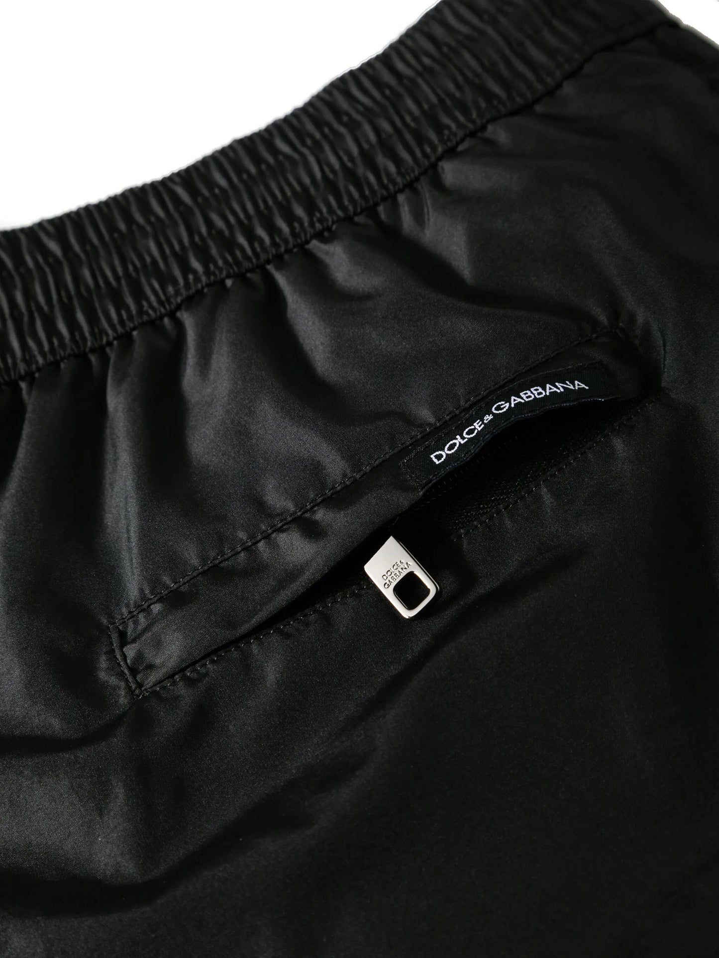 logo-print drawstring swim shorts