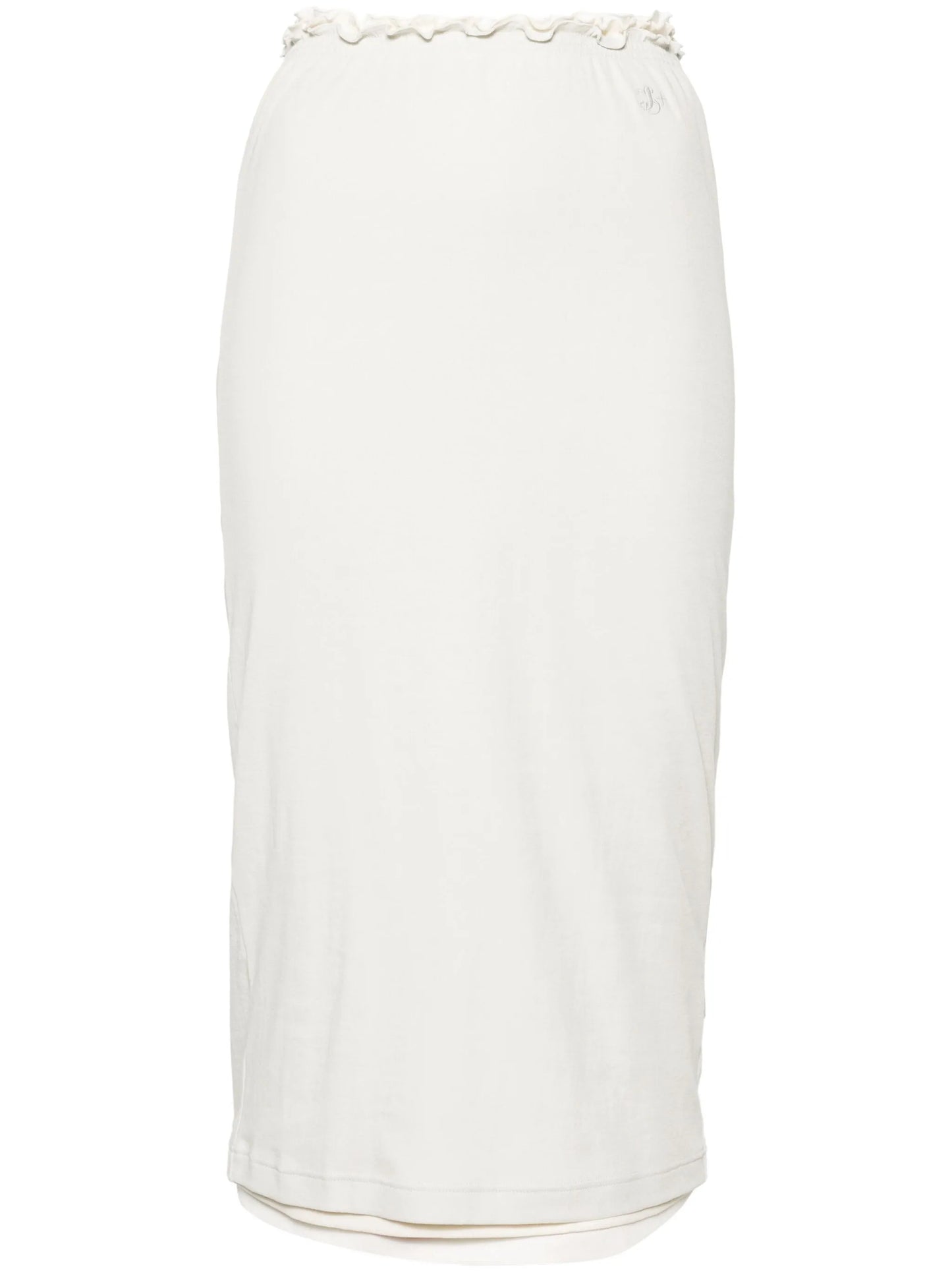 + layered cotton midi skirt