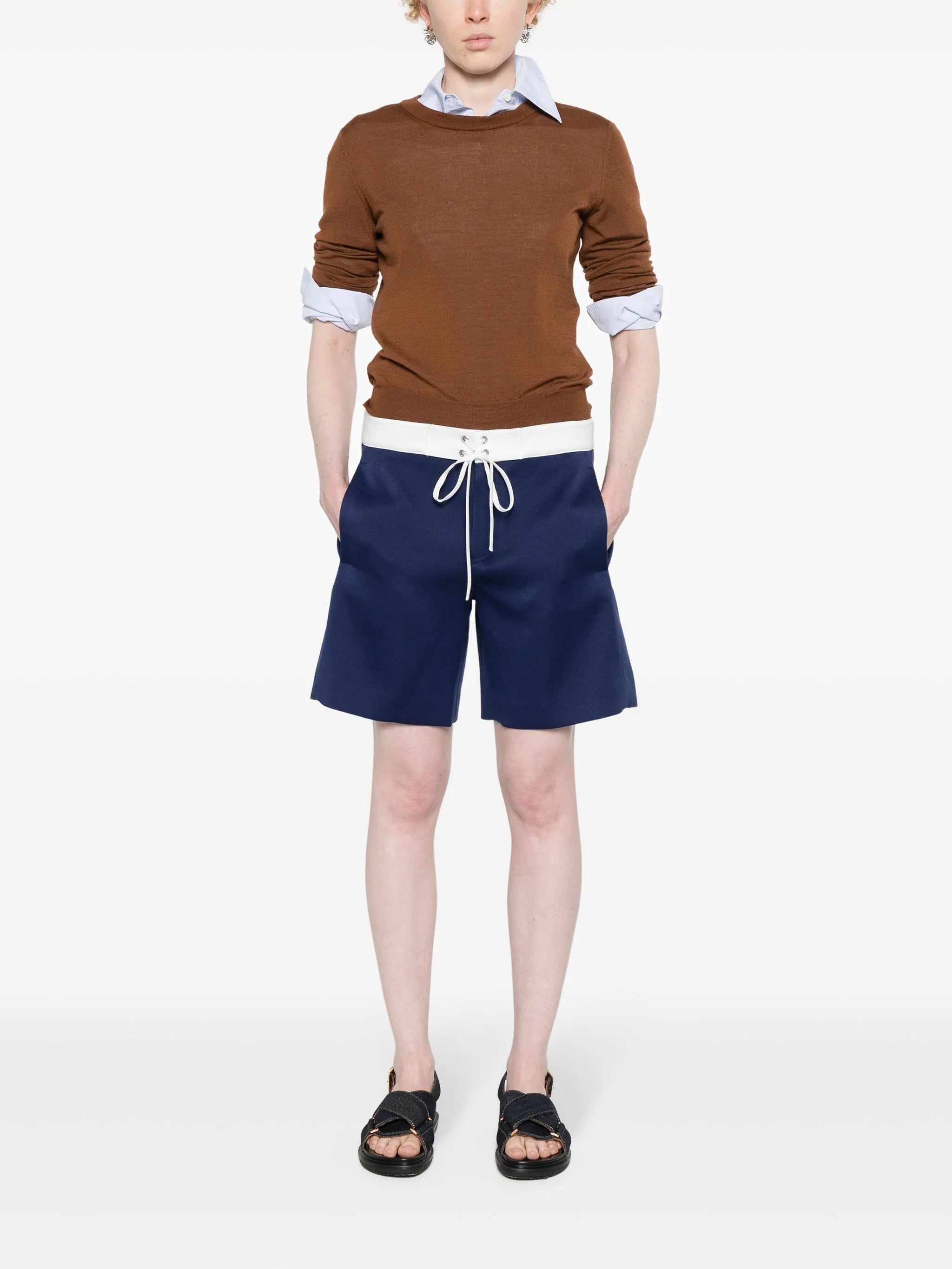 colour-block shorts