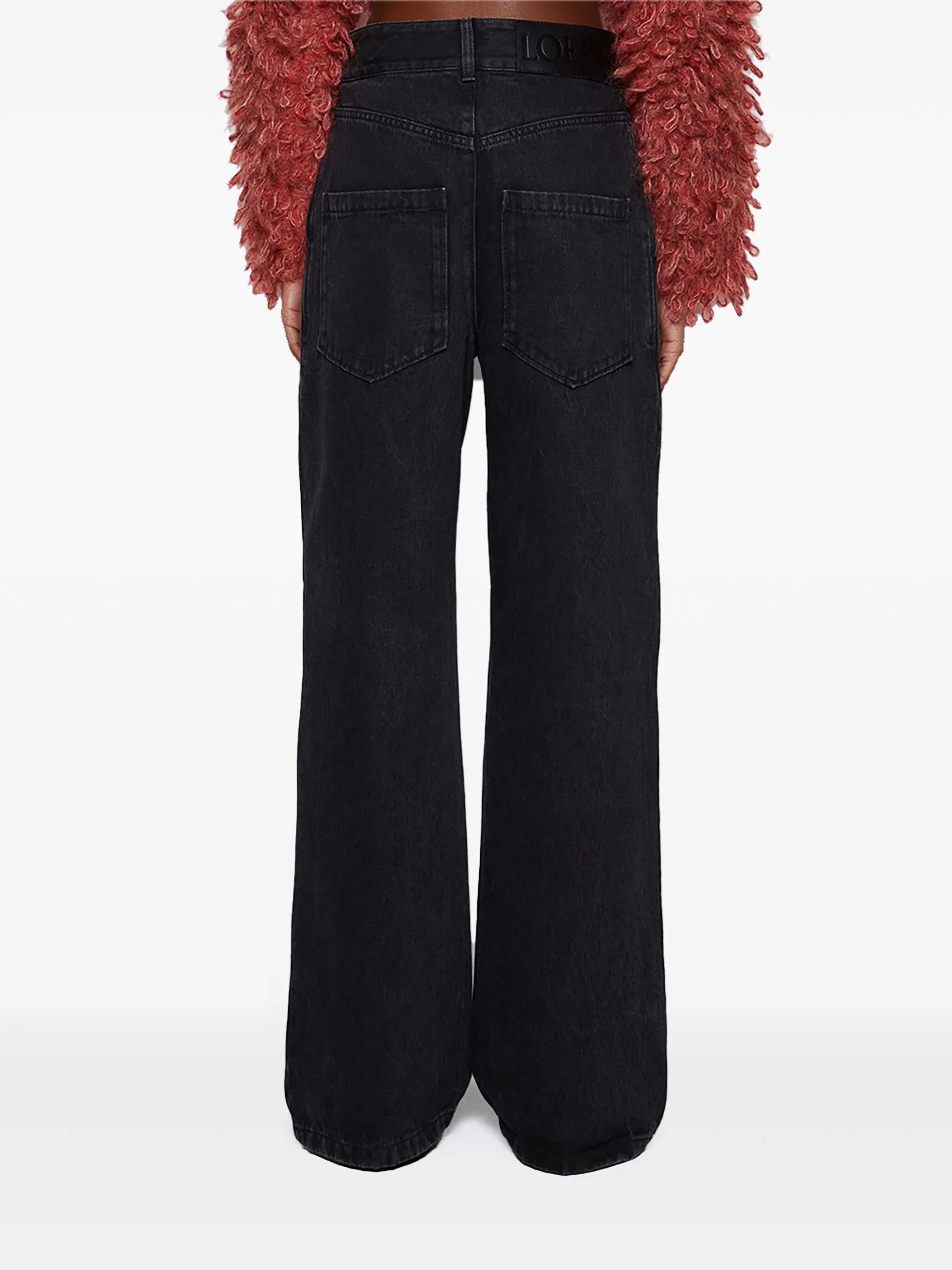 Anagram wide-leg jeans