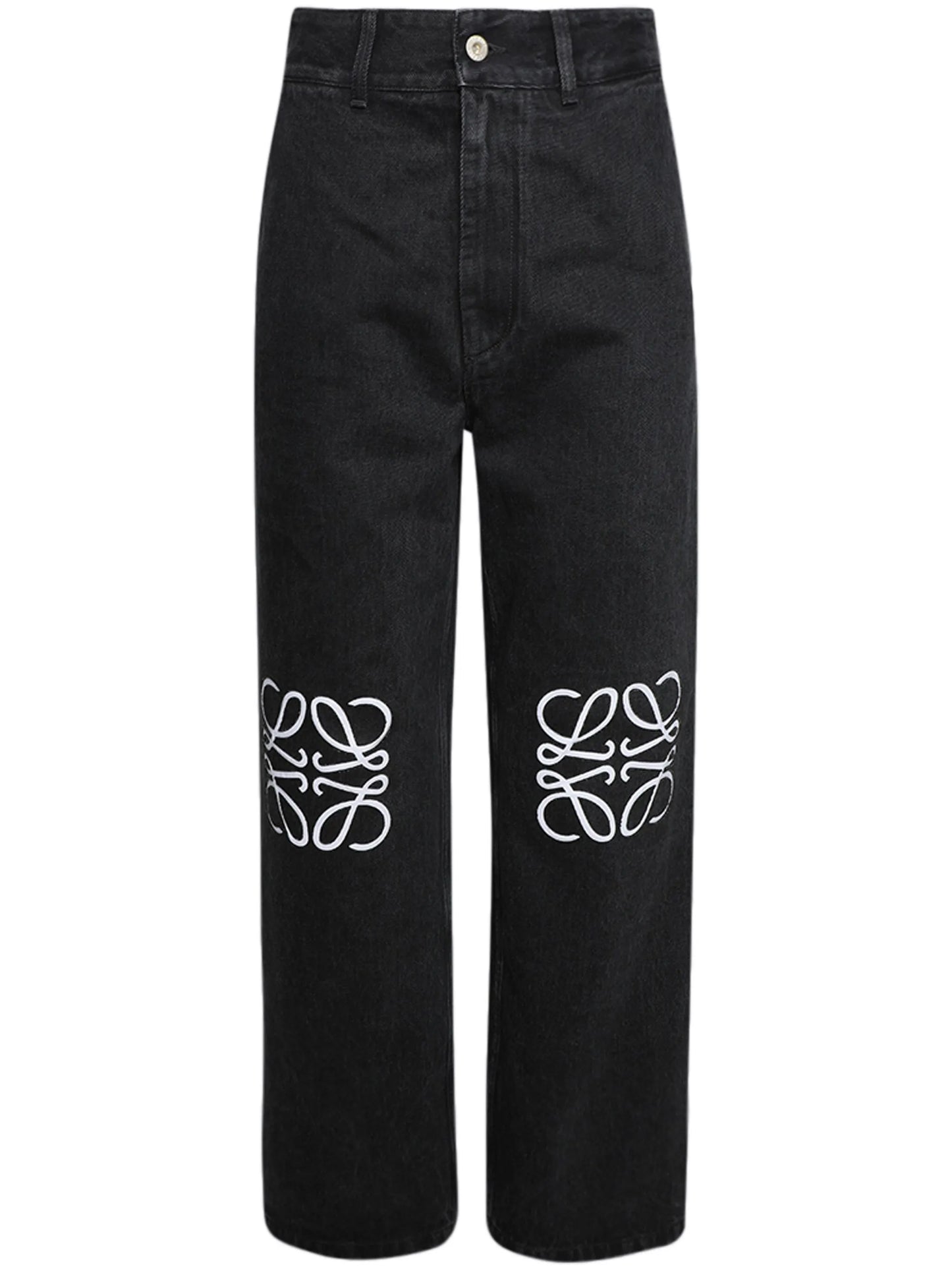 Anagram wide-leg jeans