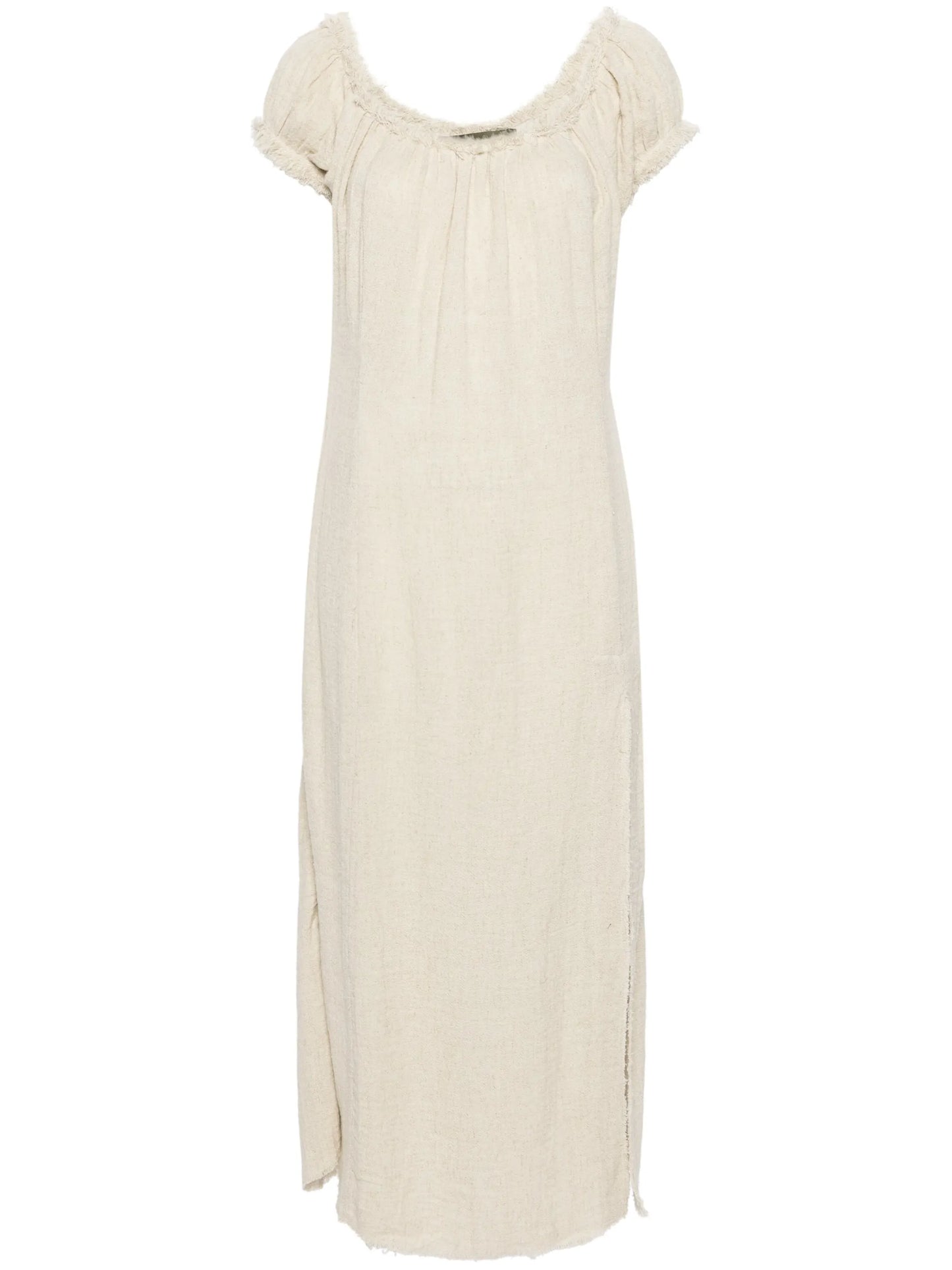 frayed chemise slip dress