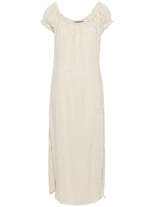 frayed chemise slip dress