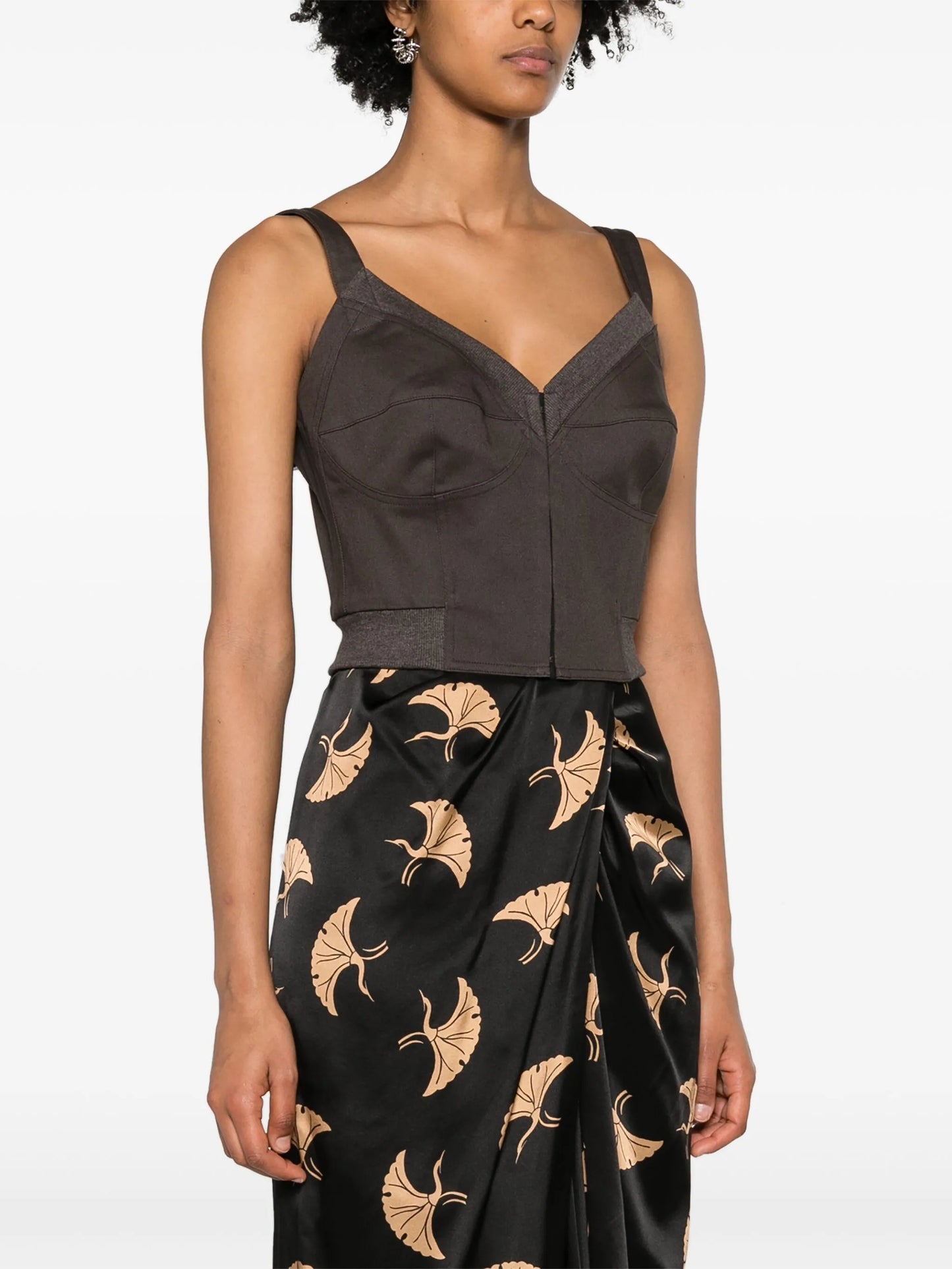 bustier cropped tank top