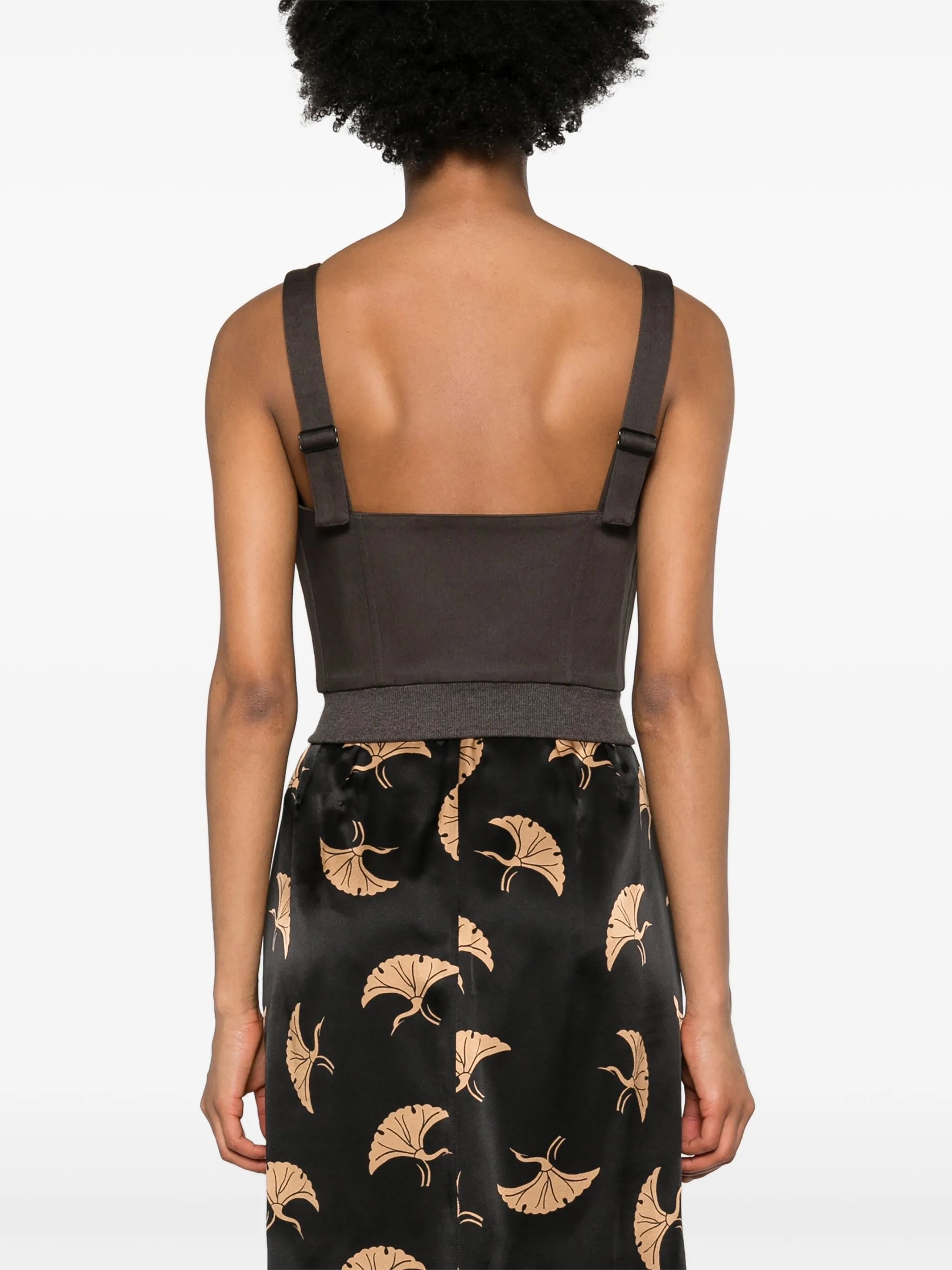 bustier cropped tank top