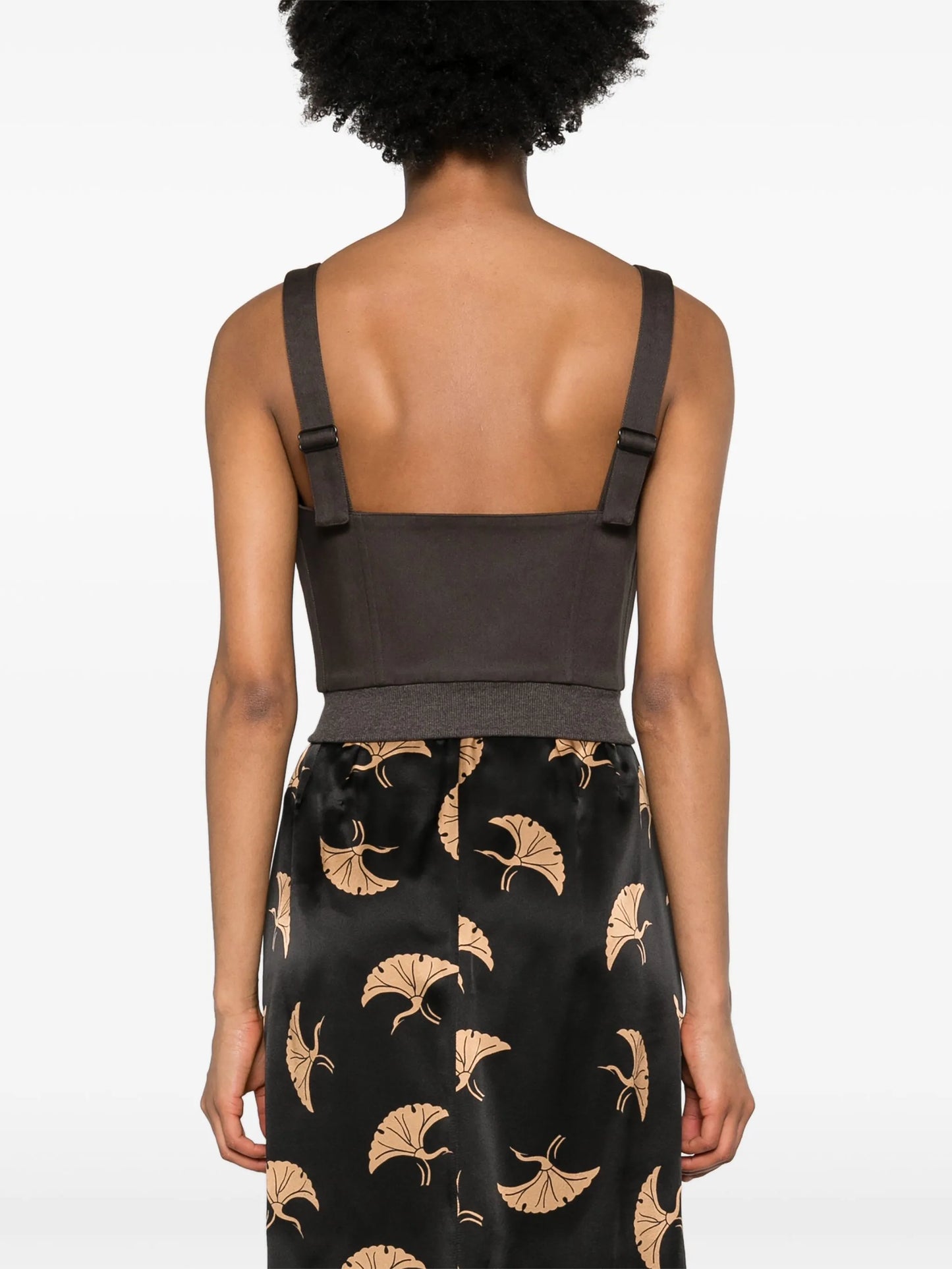 bustier cropped tank top