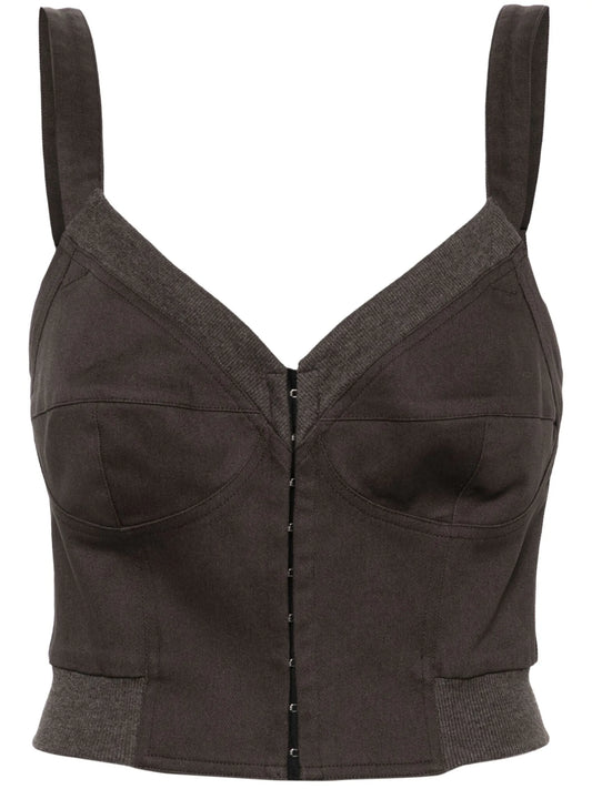bustier cropped tank top