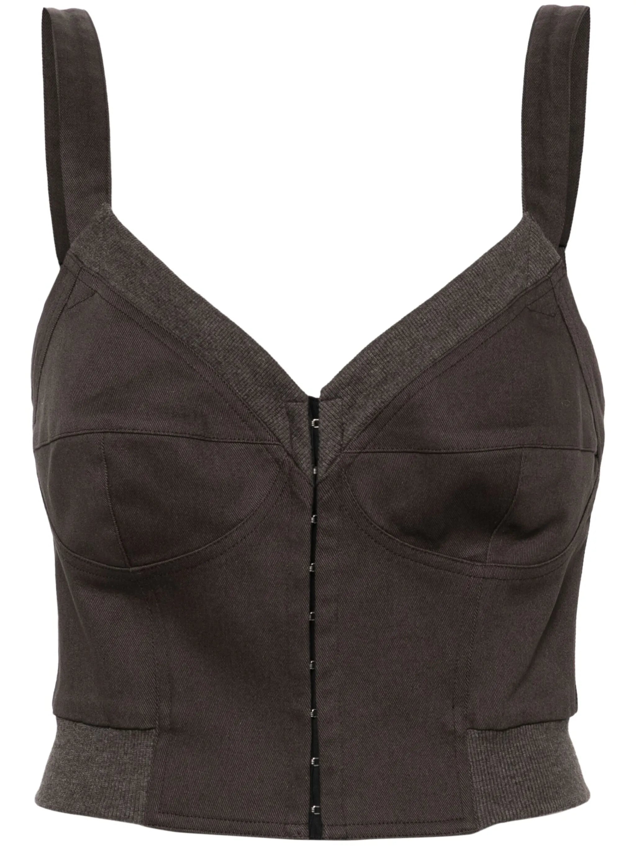 bustier cropped tank top