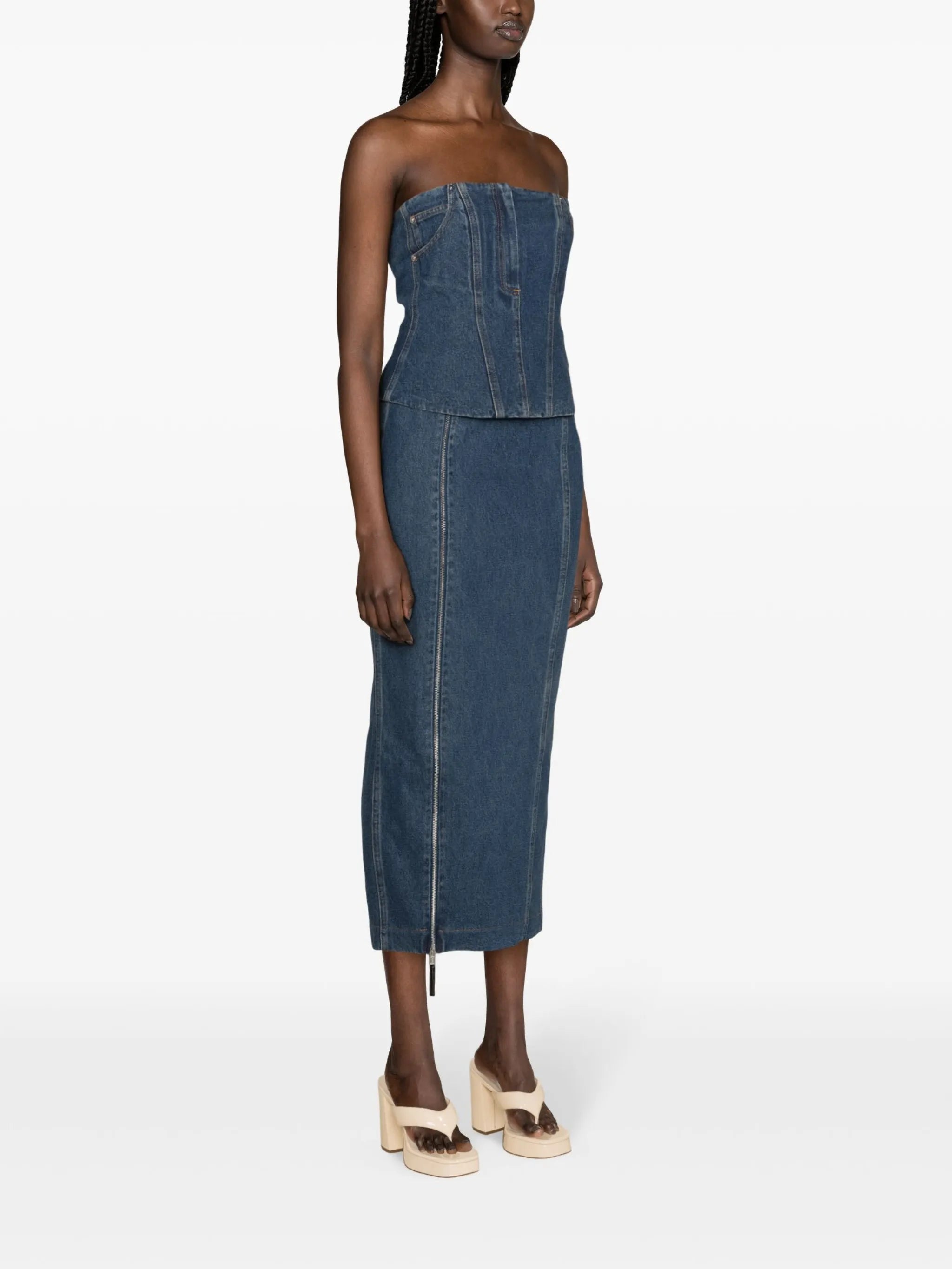Jo denim bandeau top