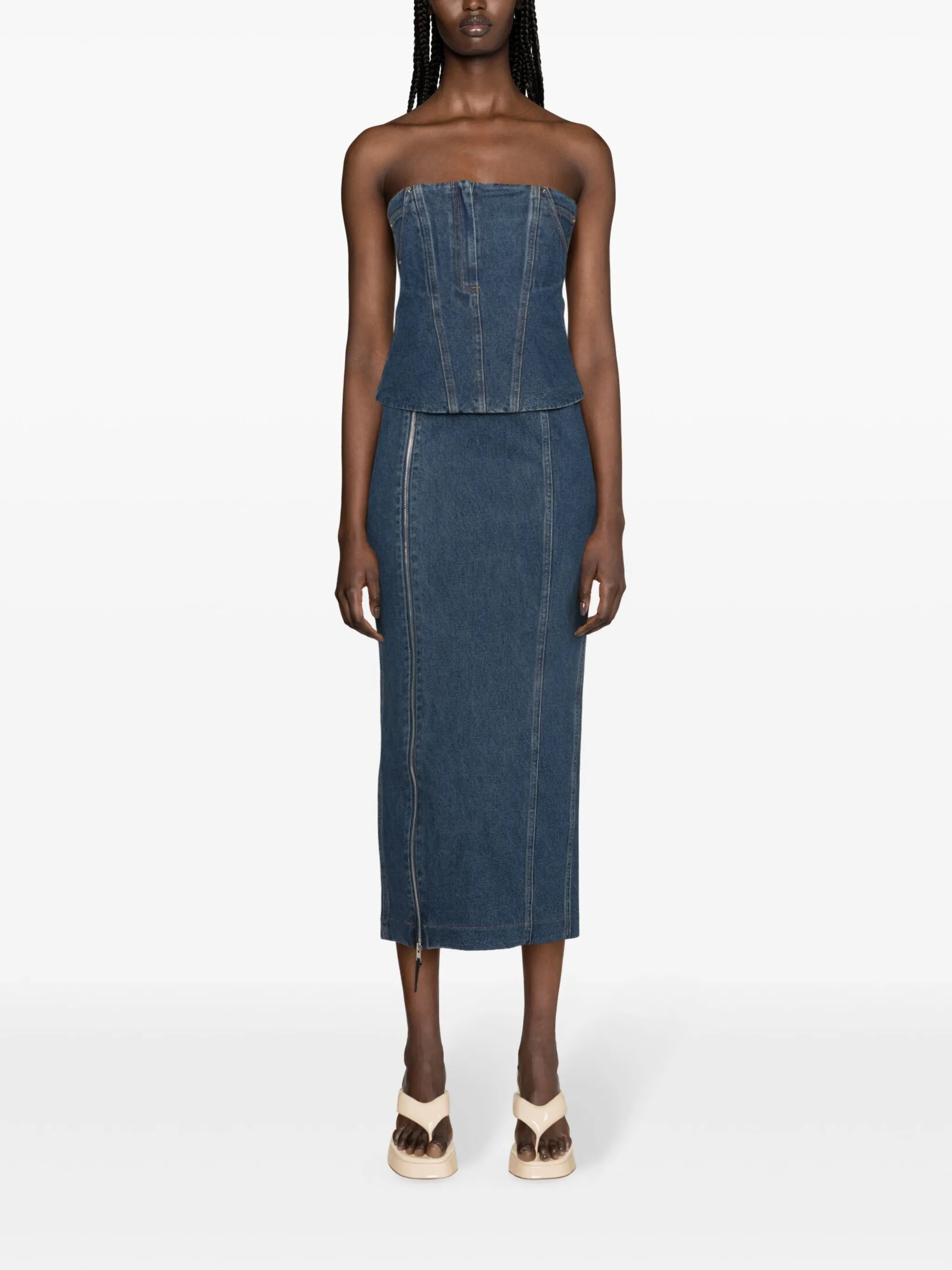 Jo denim bandeau top