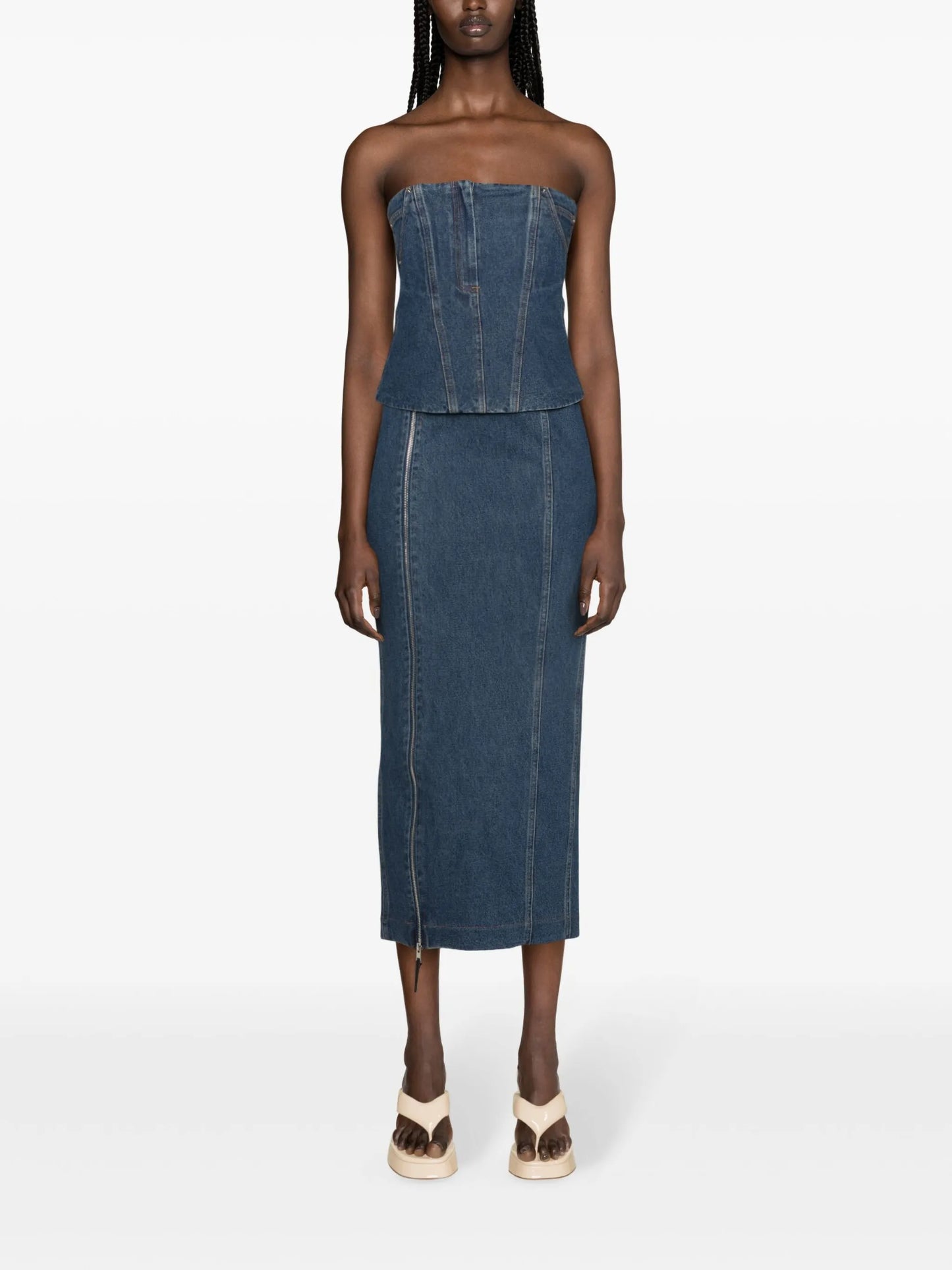 Jo denim bandeau top
