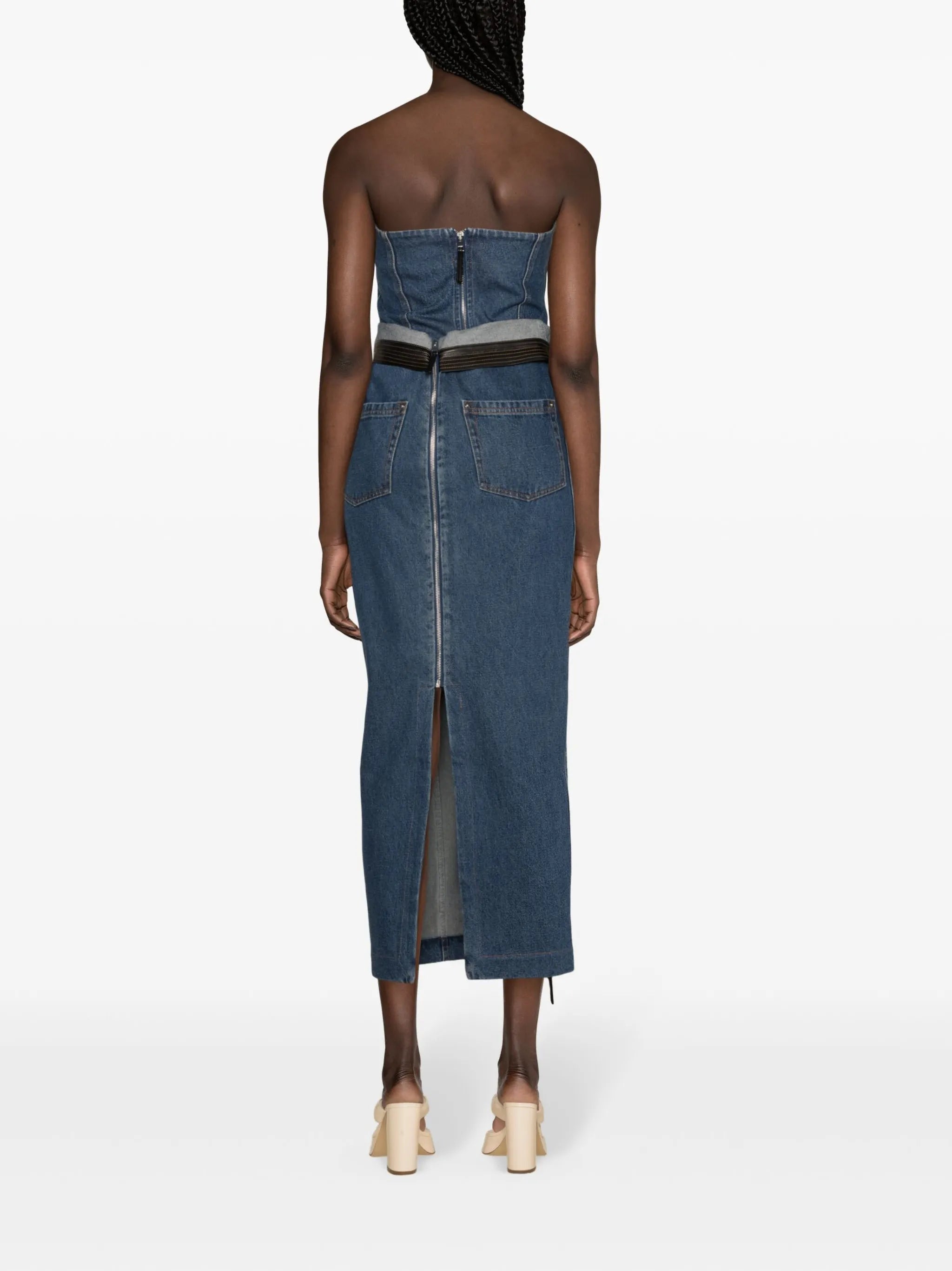 Jo maxi denim skirt