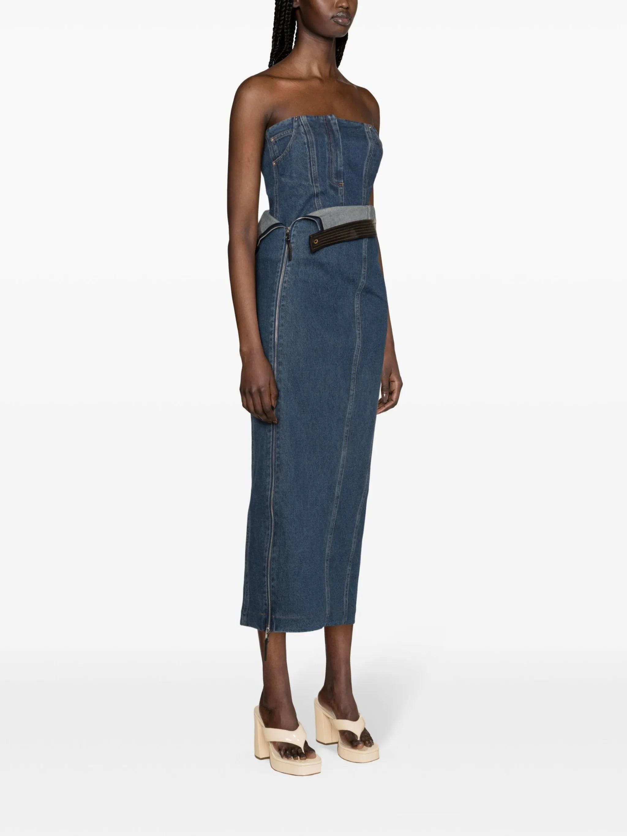 Jo maxi denim skirt