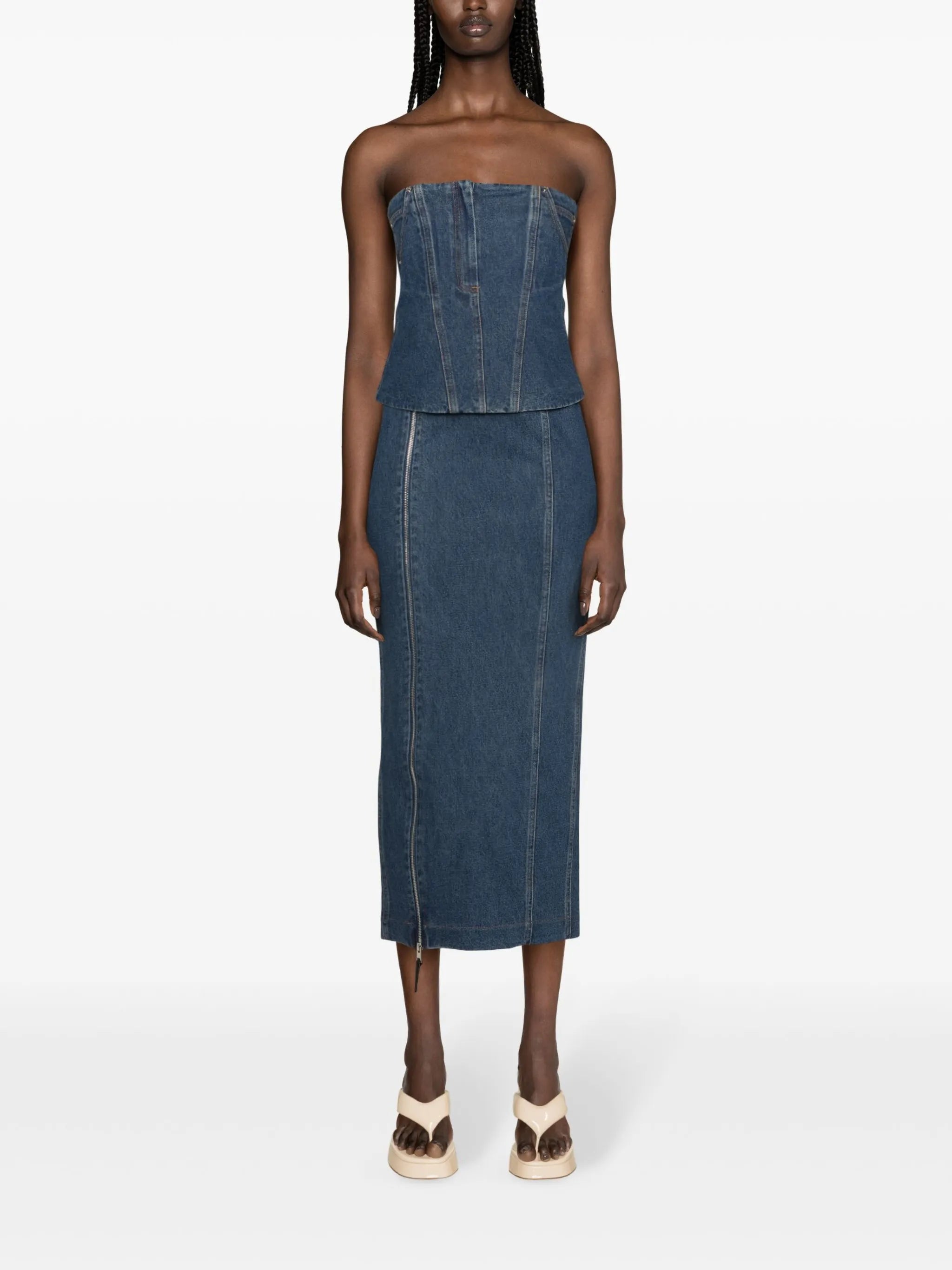 Jo maxi denim skirt