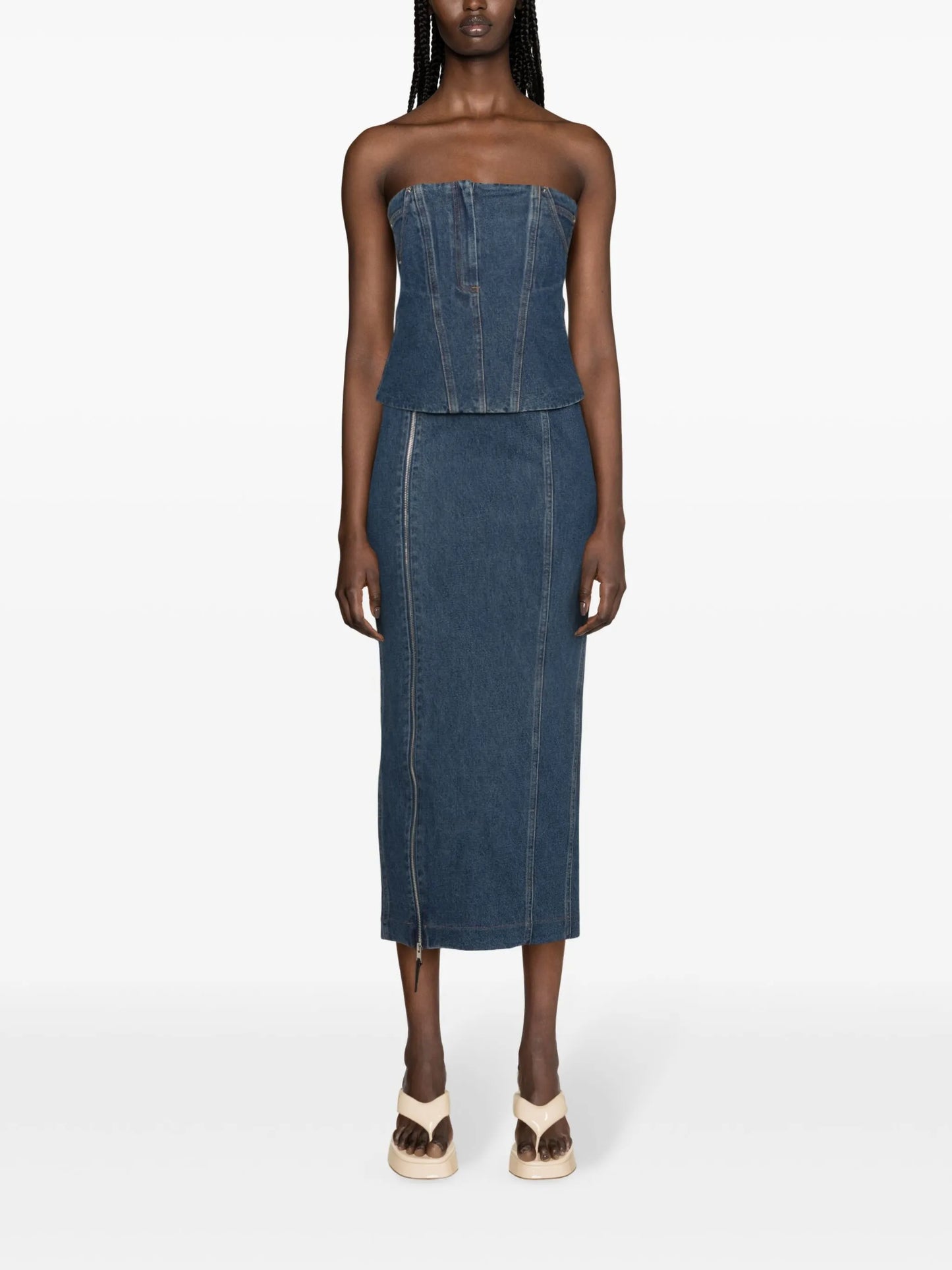 Jo maxi denim skirt