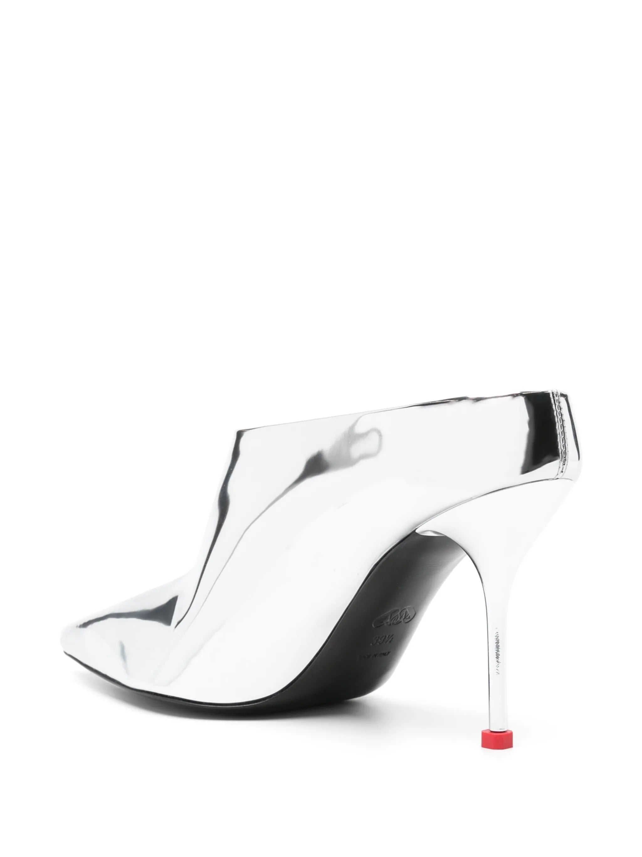 95mm metallic mules