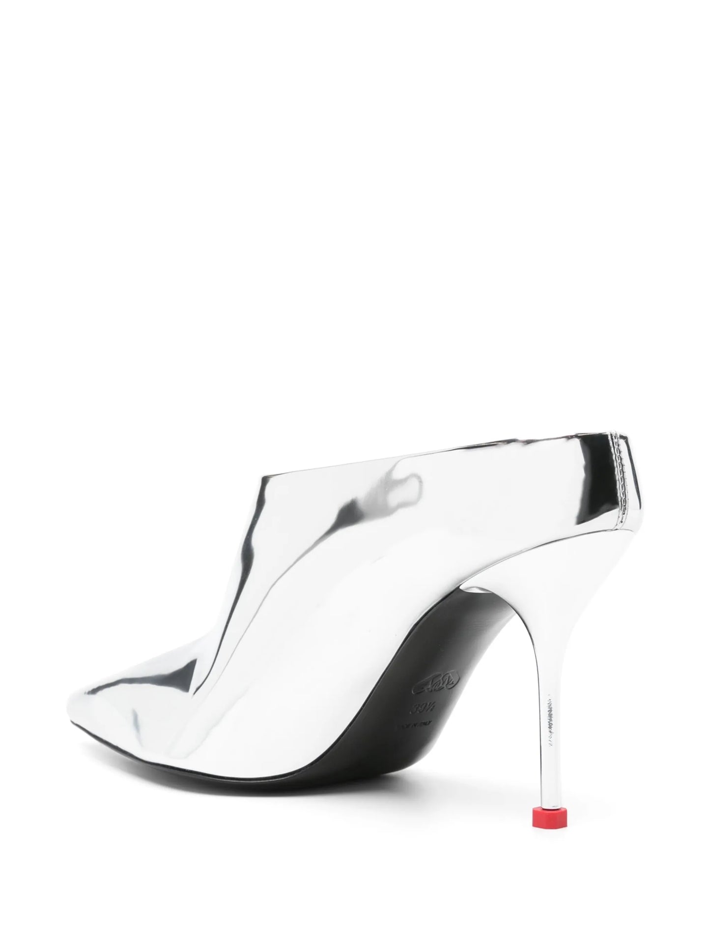 95mm metallic mules