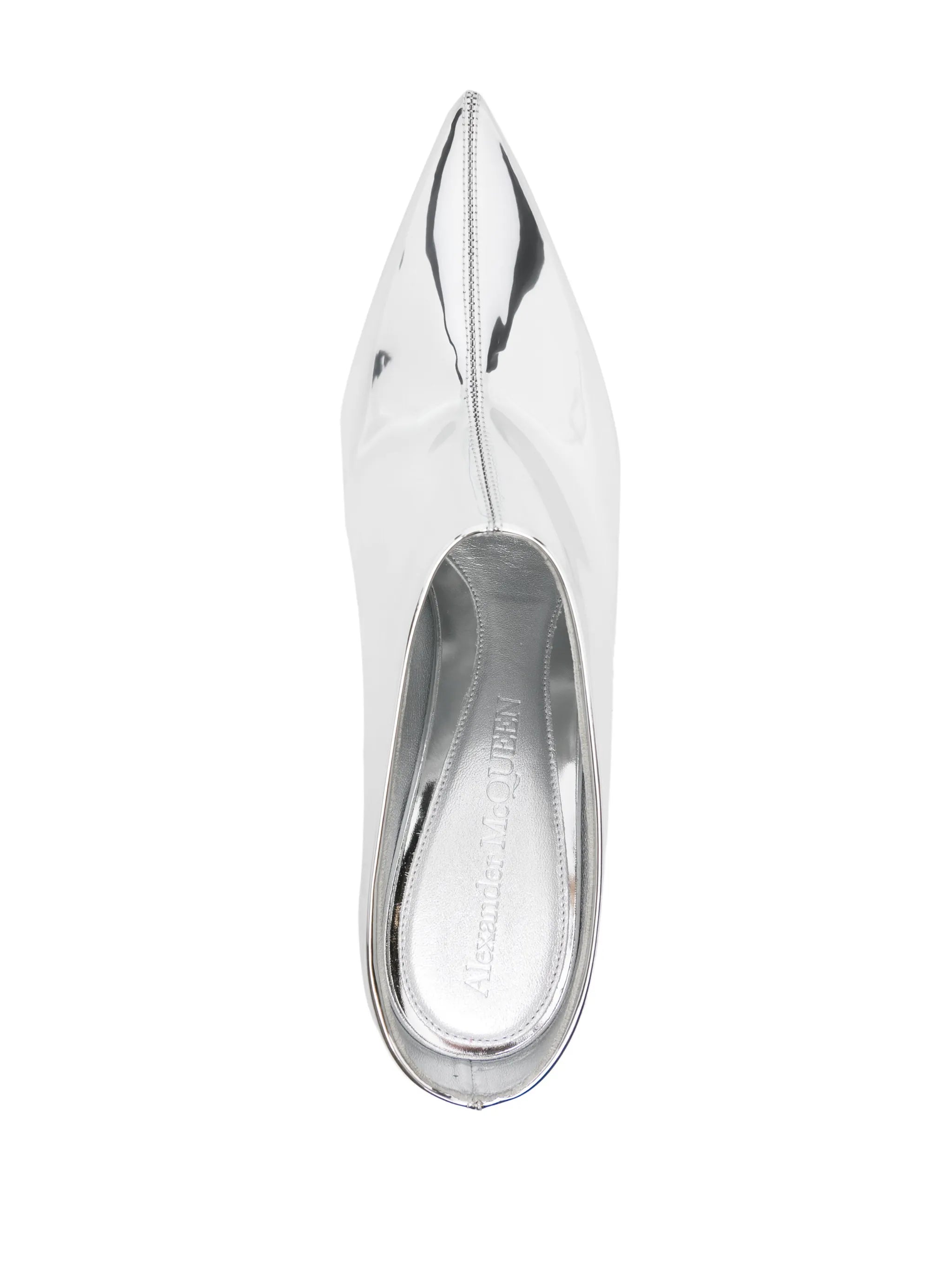 95mm metallic mules