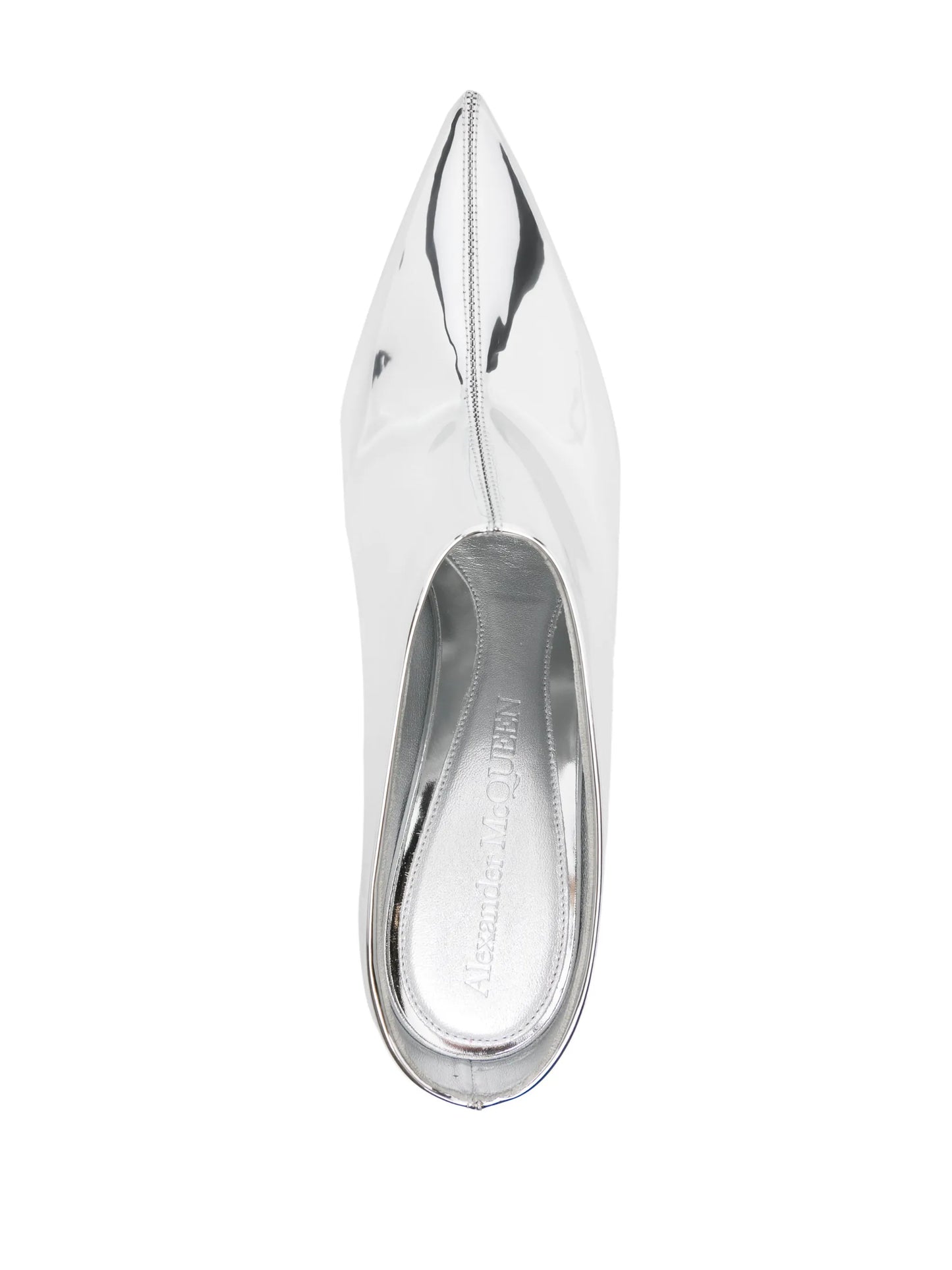 95mm metallic mules