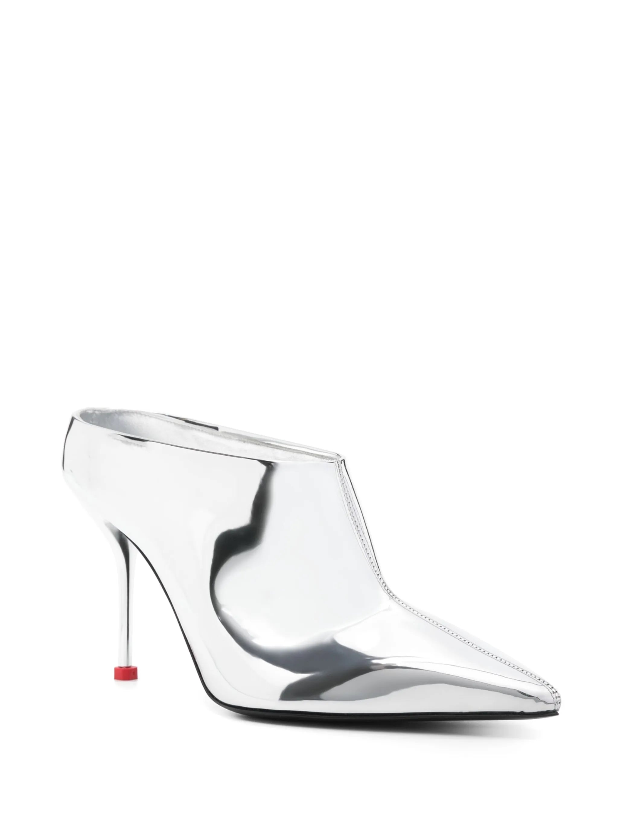 95mm metallic mules