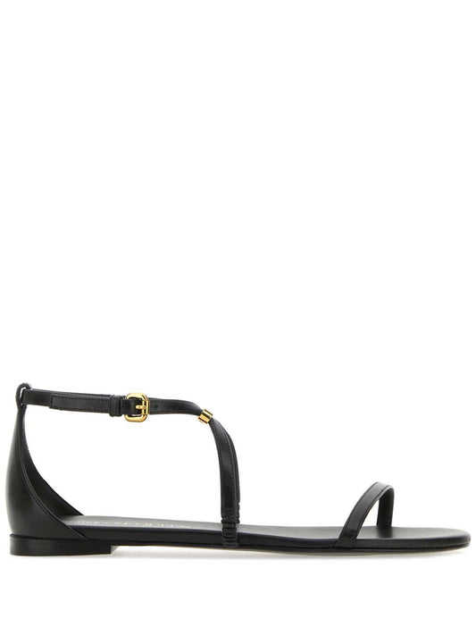 ankle-strap leather sandals