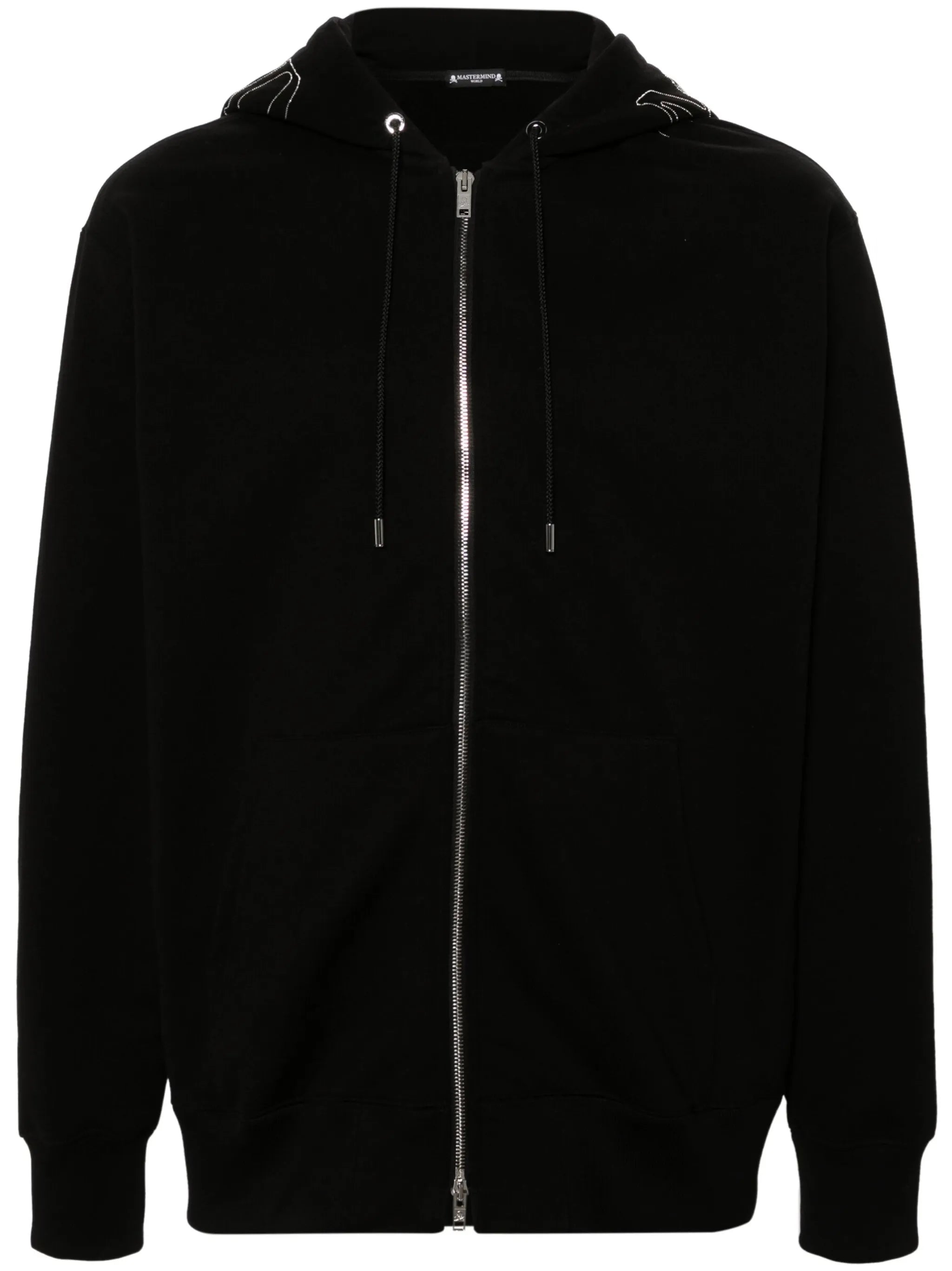 ball-chain logo-appliqué hoodie