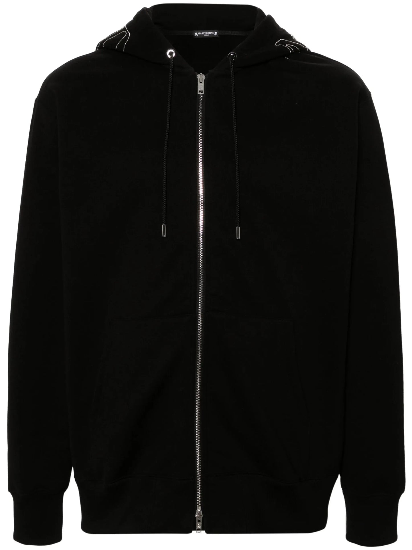 ball-chain logo-appliqué hoodie