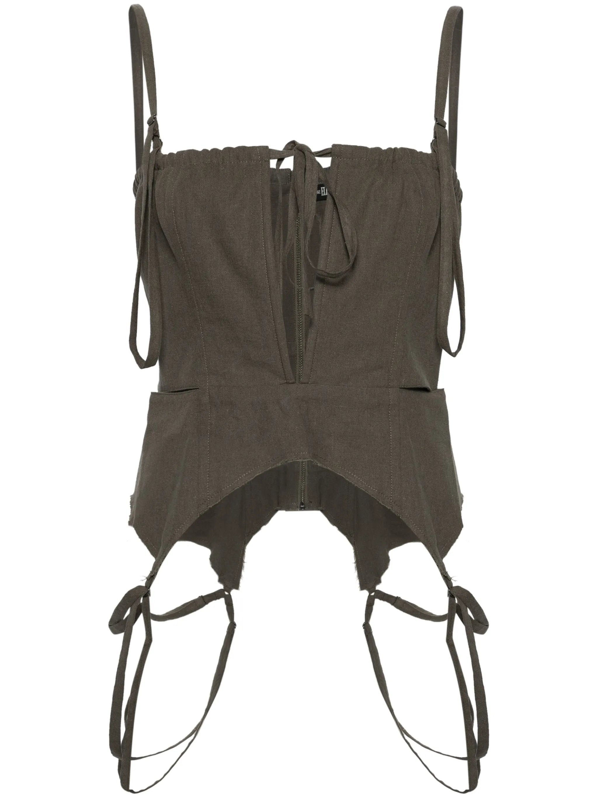 cut-out corset top