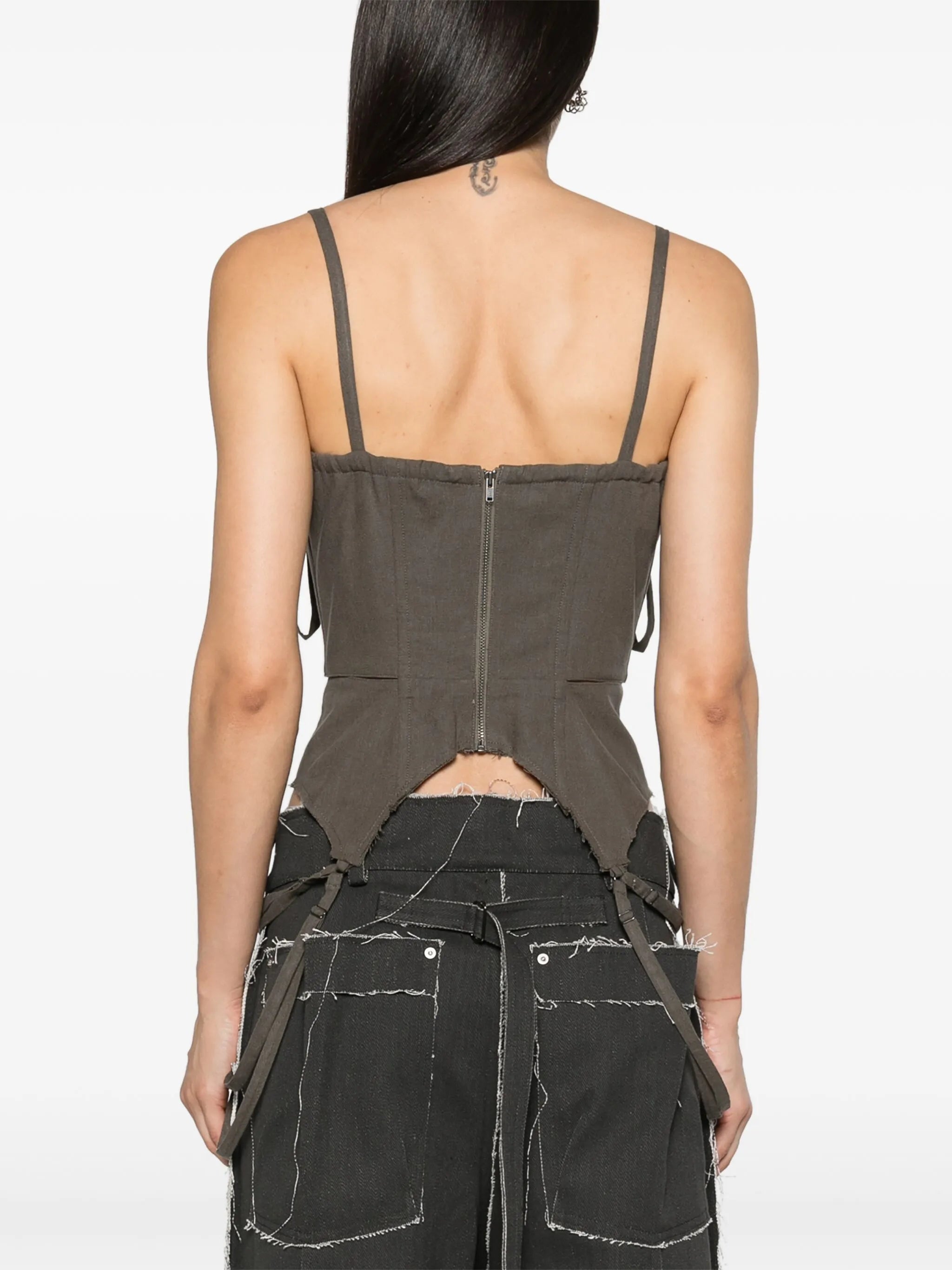cut-out corset top