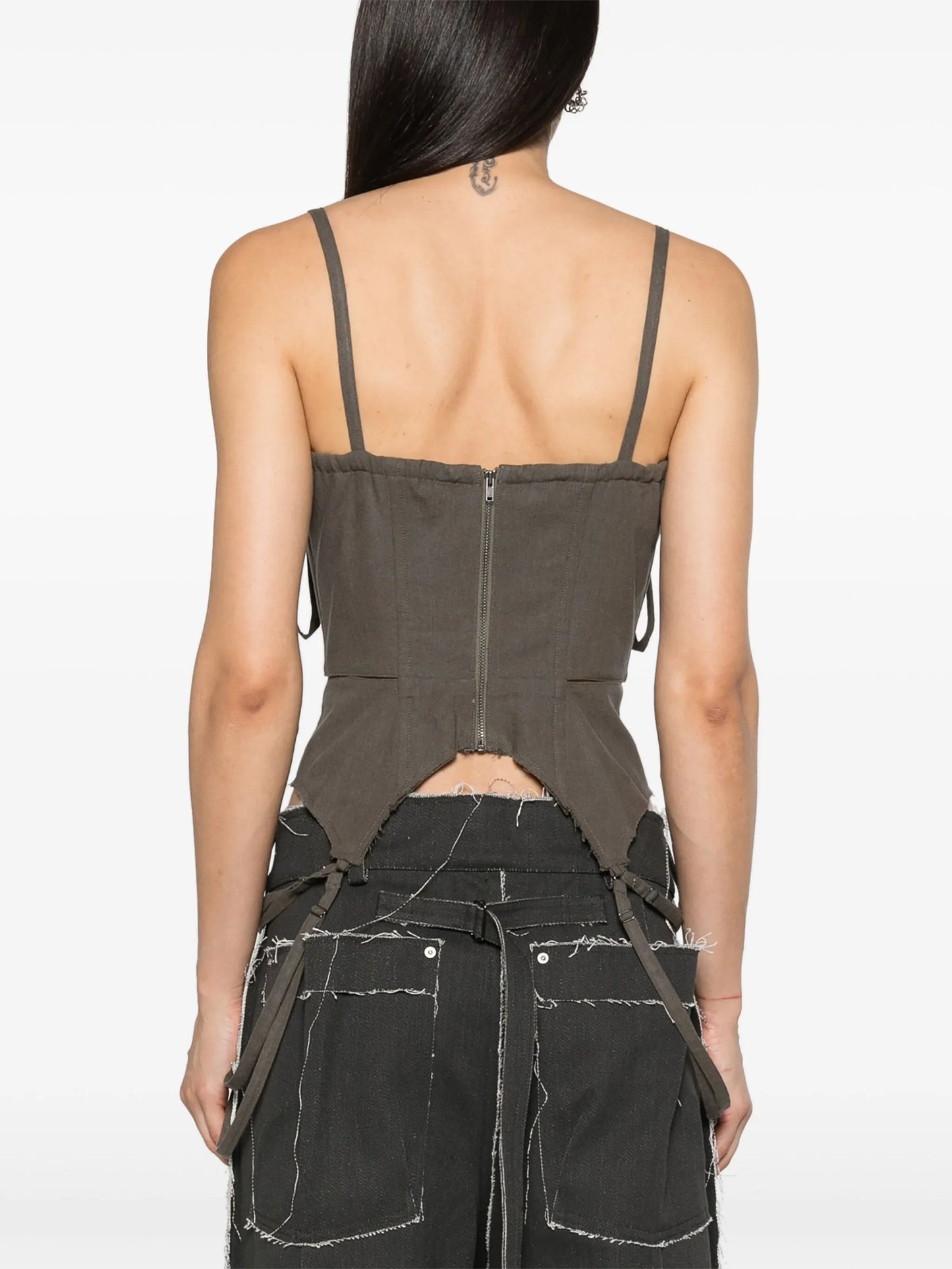 cut-out corset top