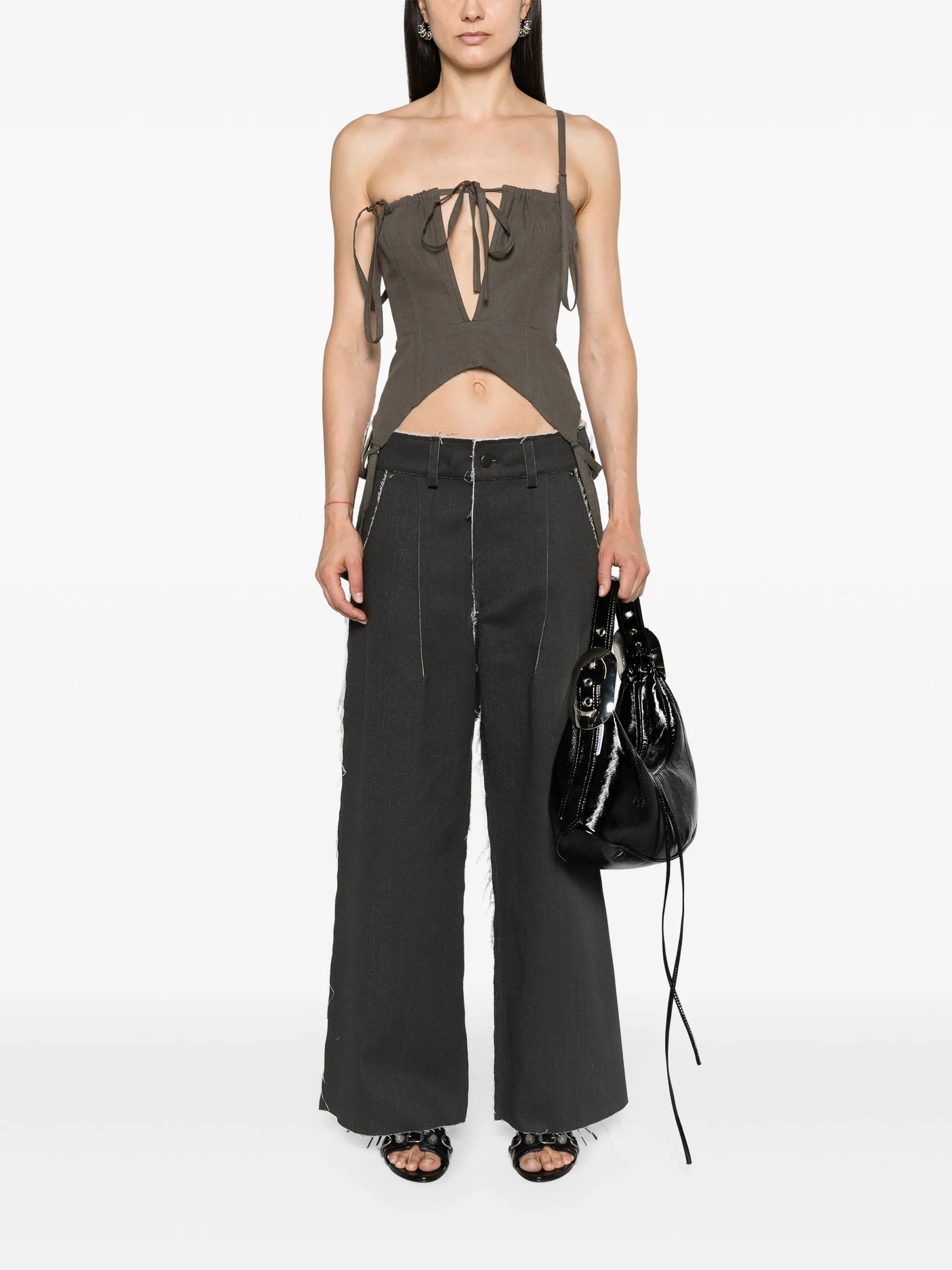 cut-out corset top