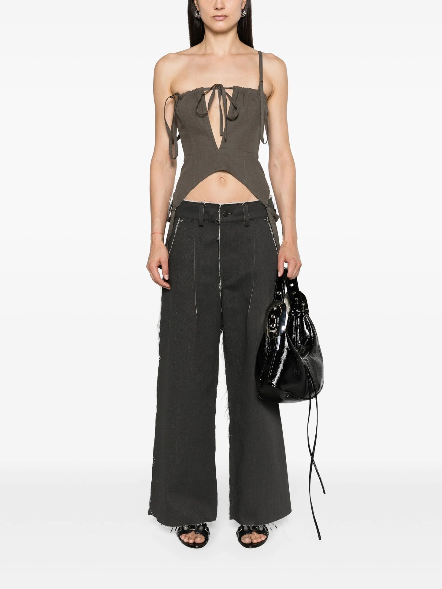 cut-out corset top