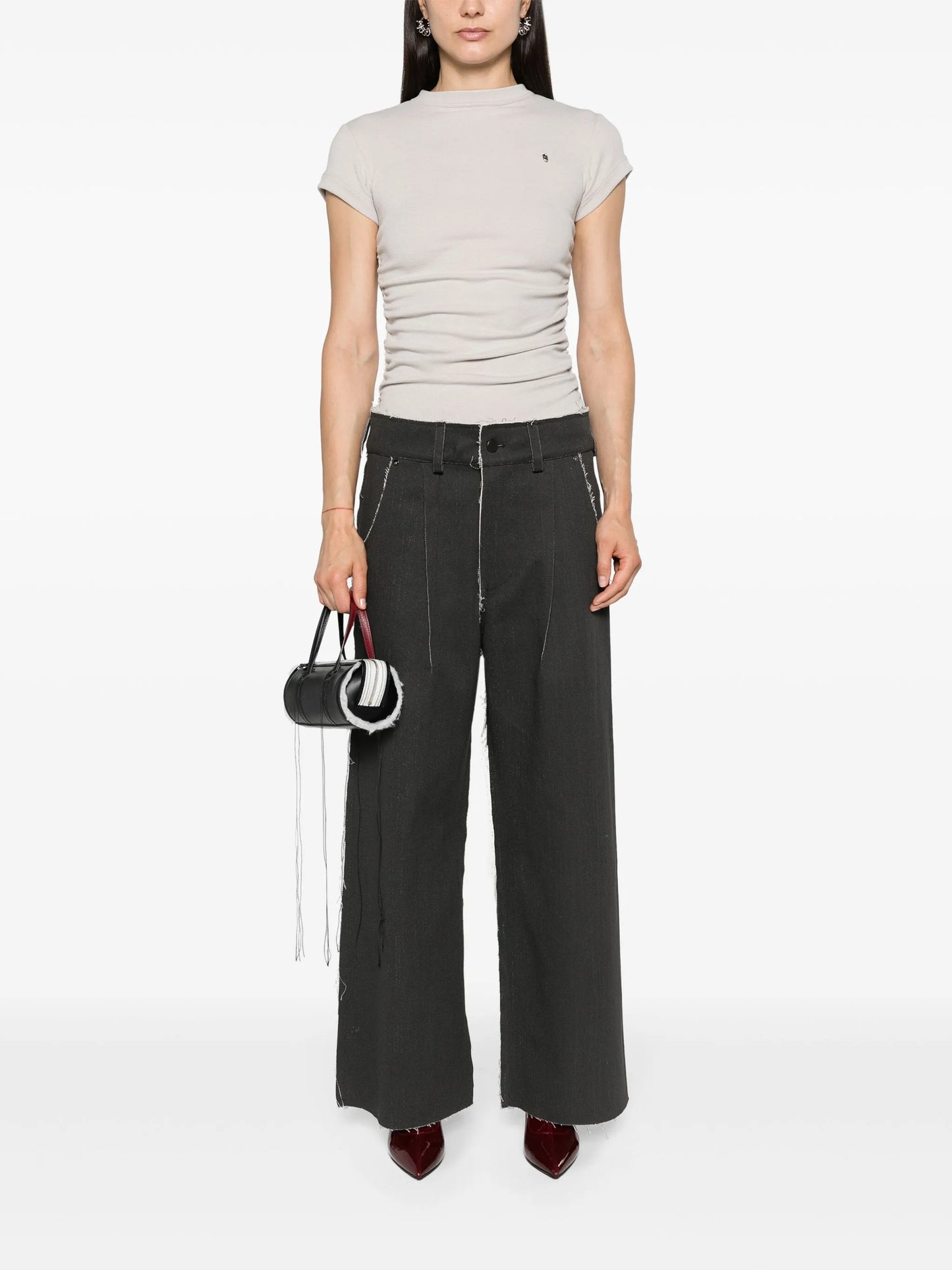ruched jersey T-shirt