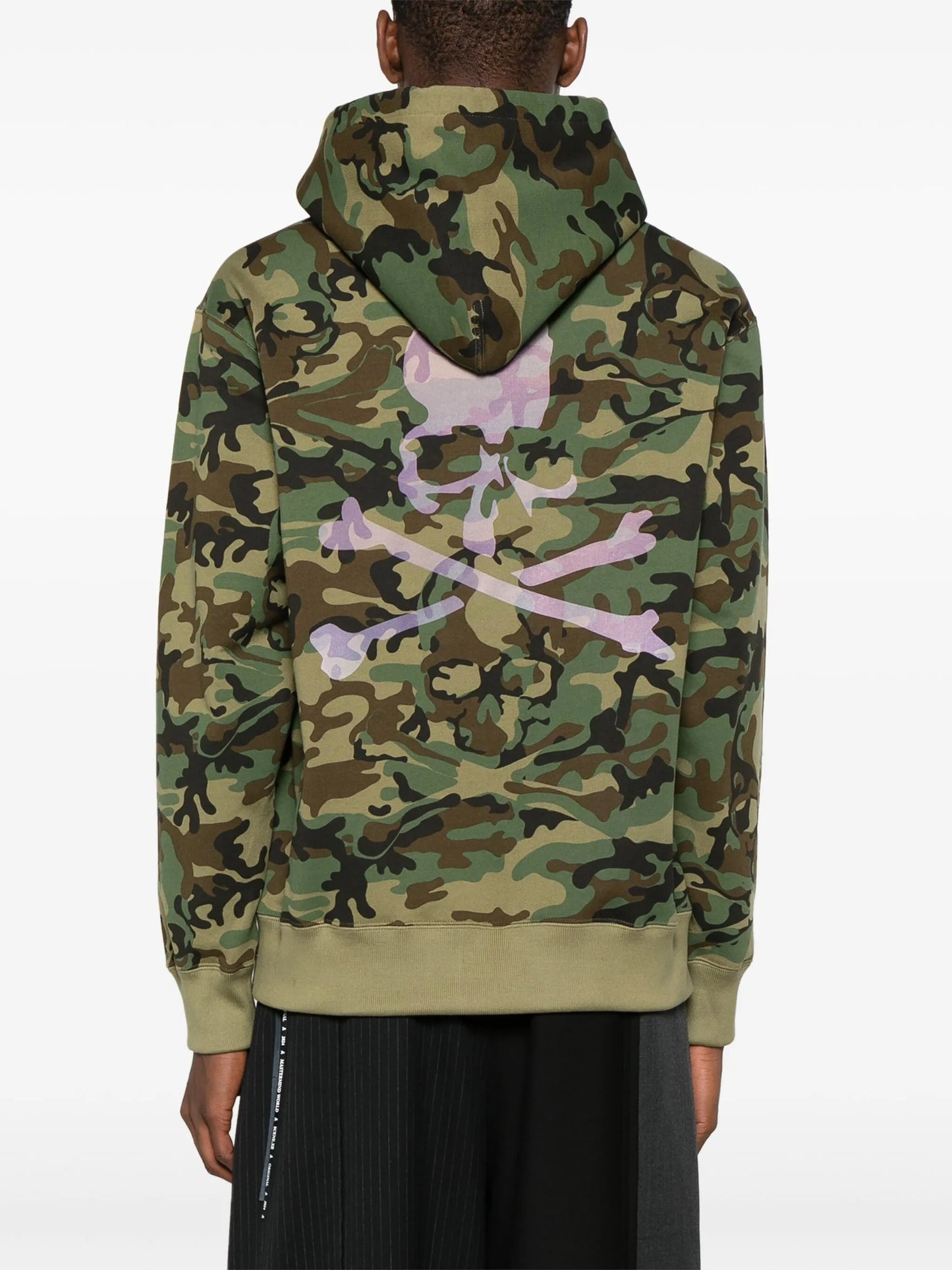 camouflage-print cotton hoodie