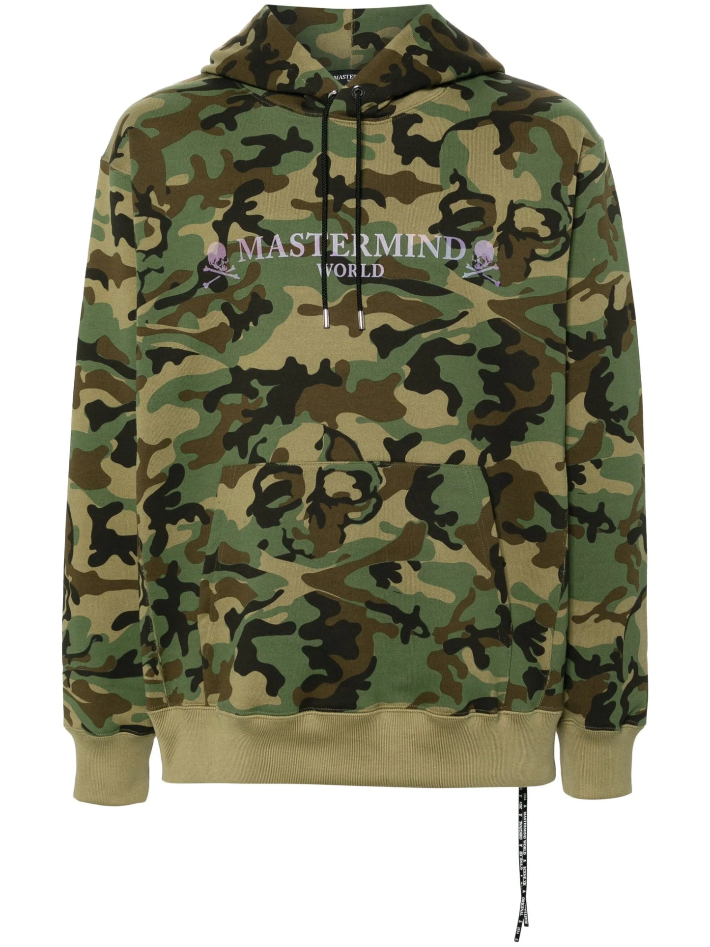 camouflage-print cotton hoodie