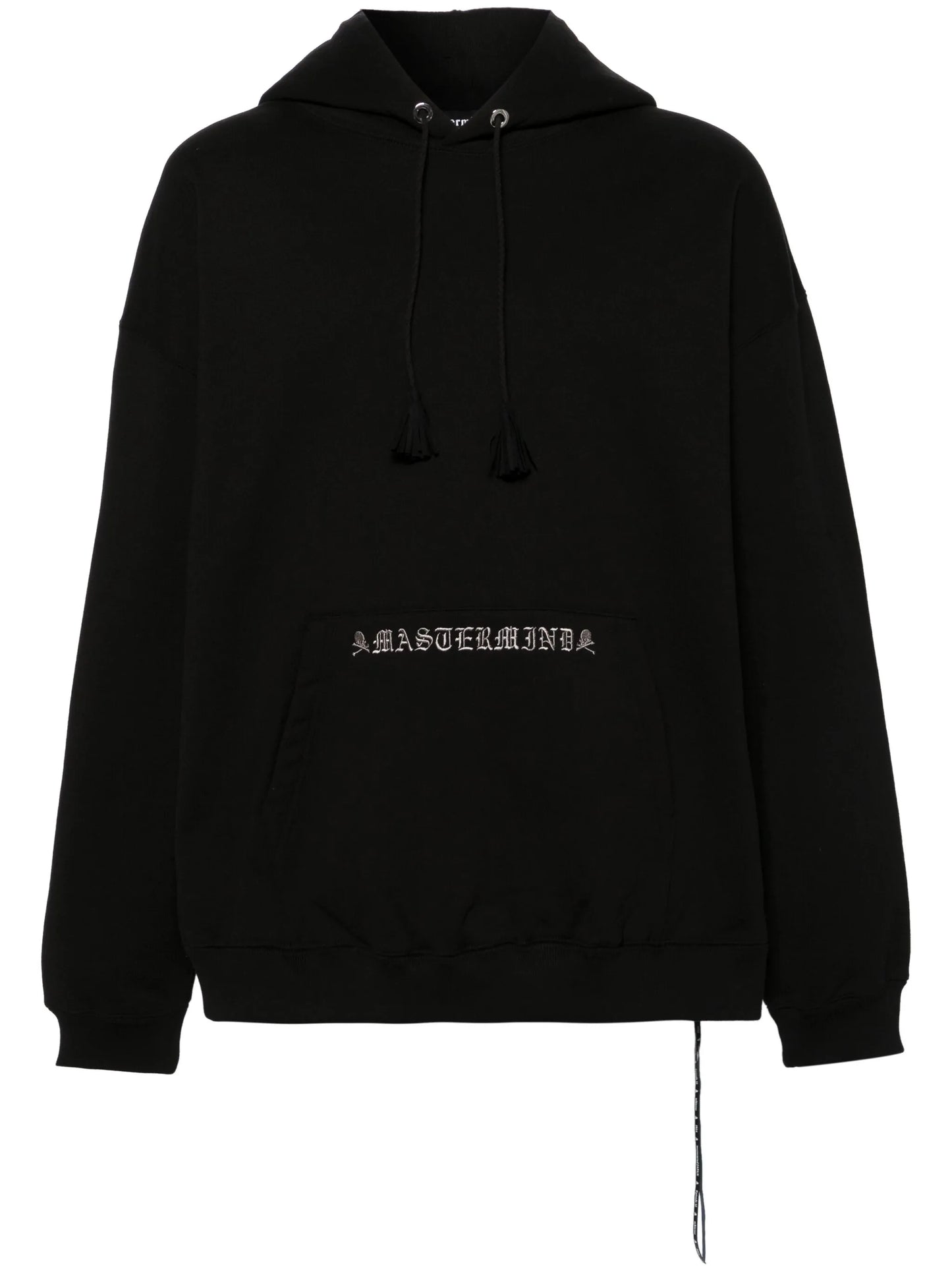 drop-shoulder cotton hoodie