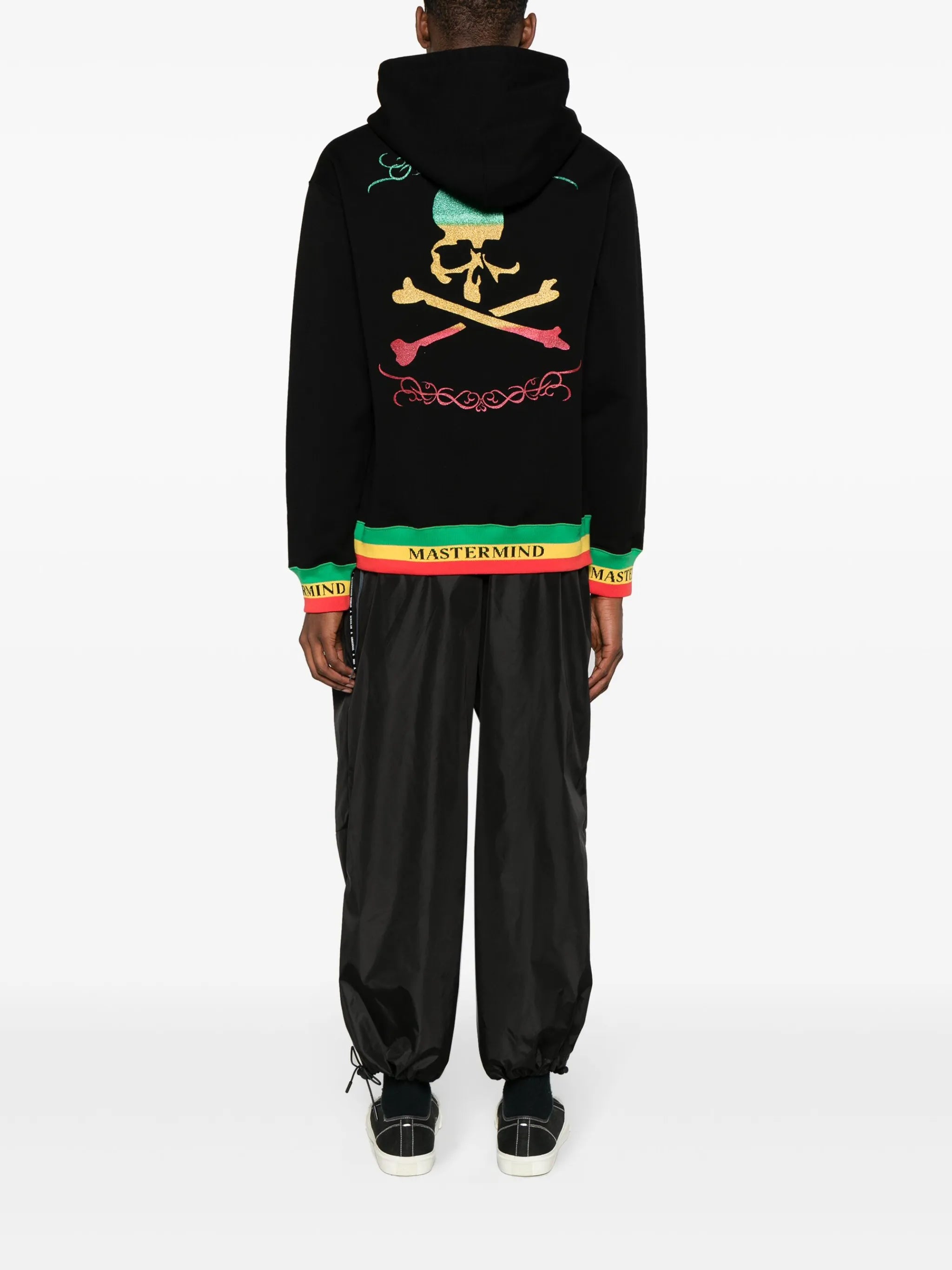 Rasta logo-print hoodie