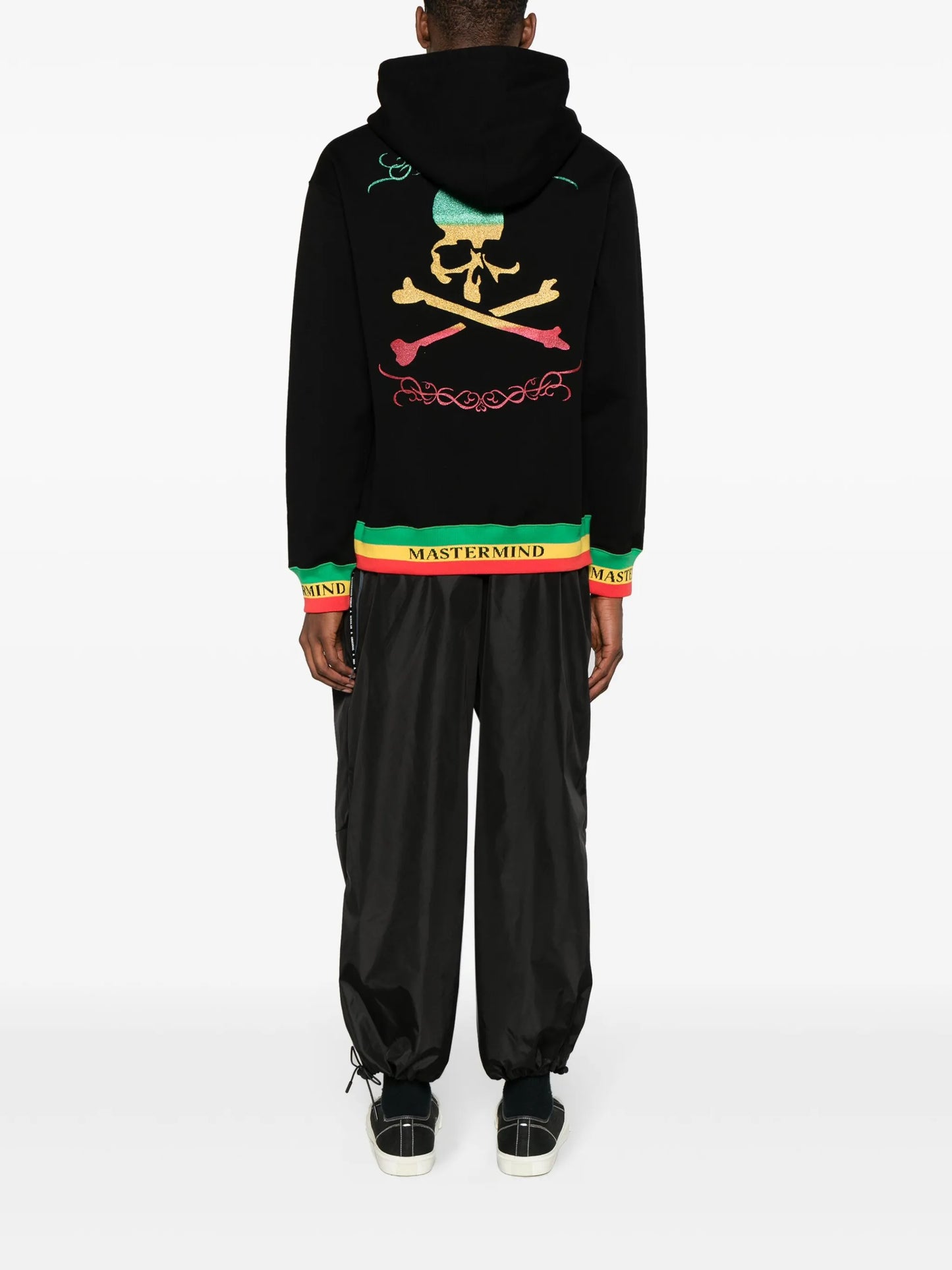 Rasta logo-print hoodie