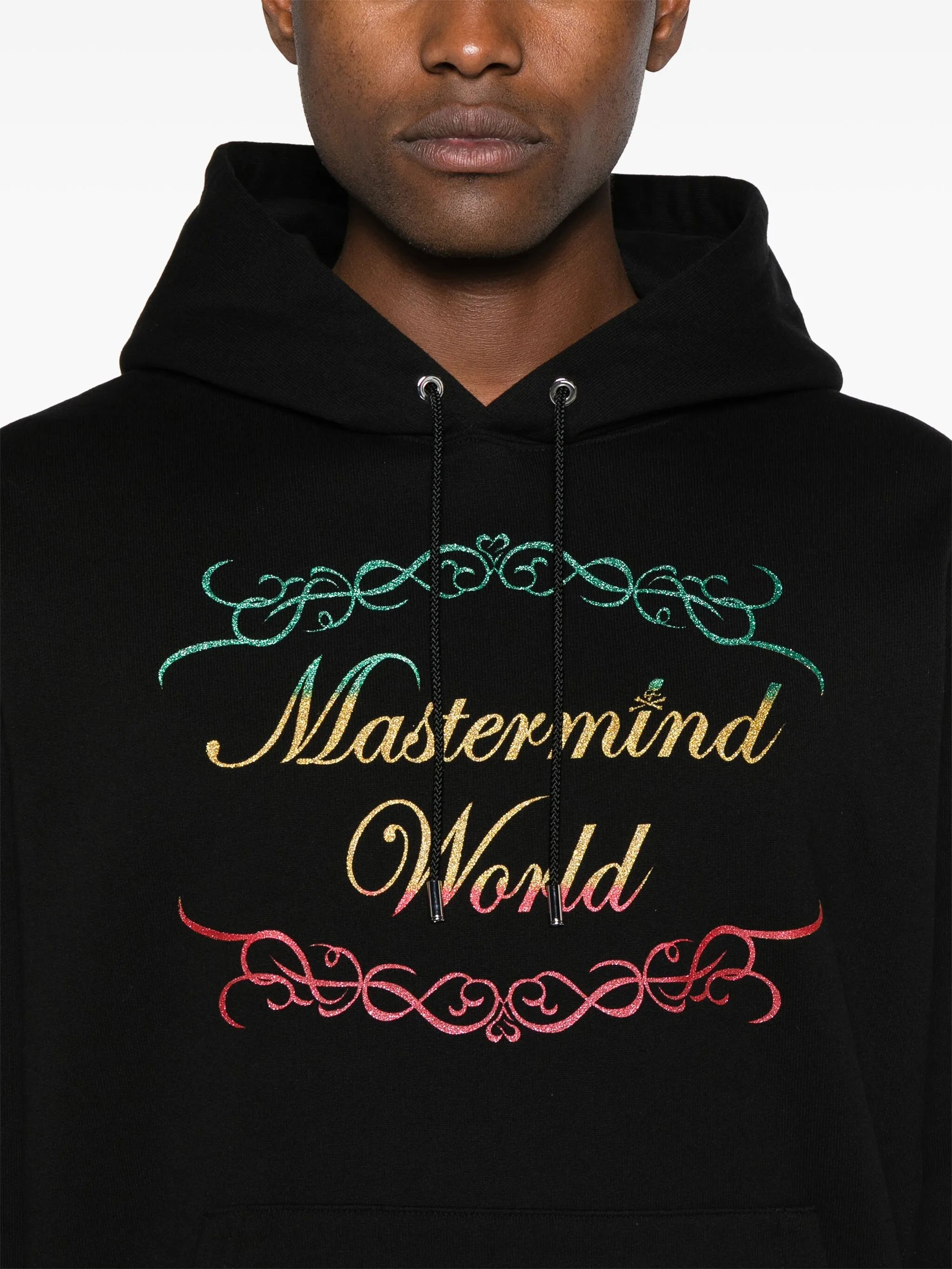 Rasta logo-print hoodie
