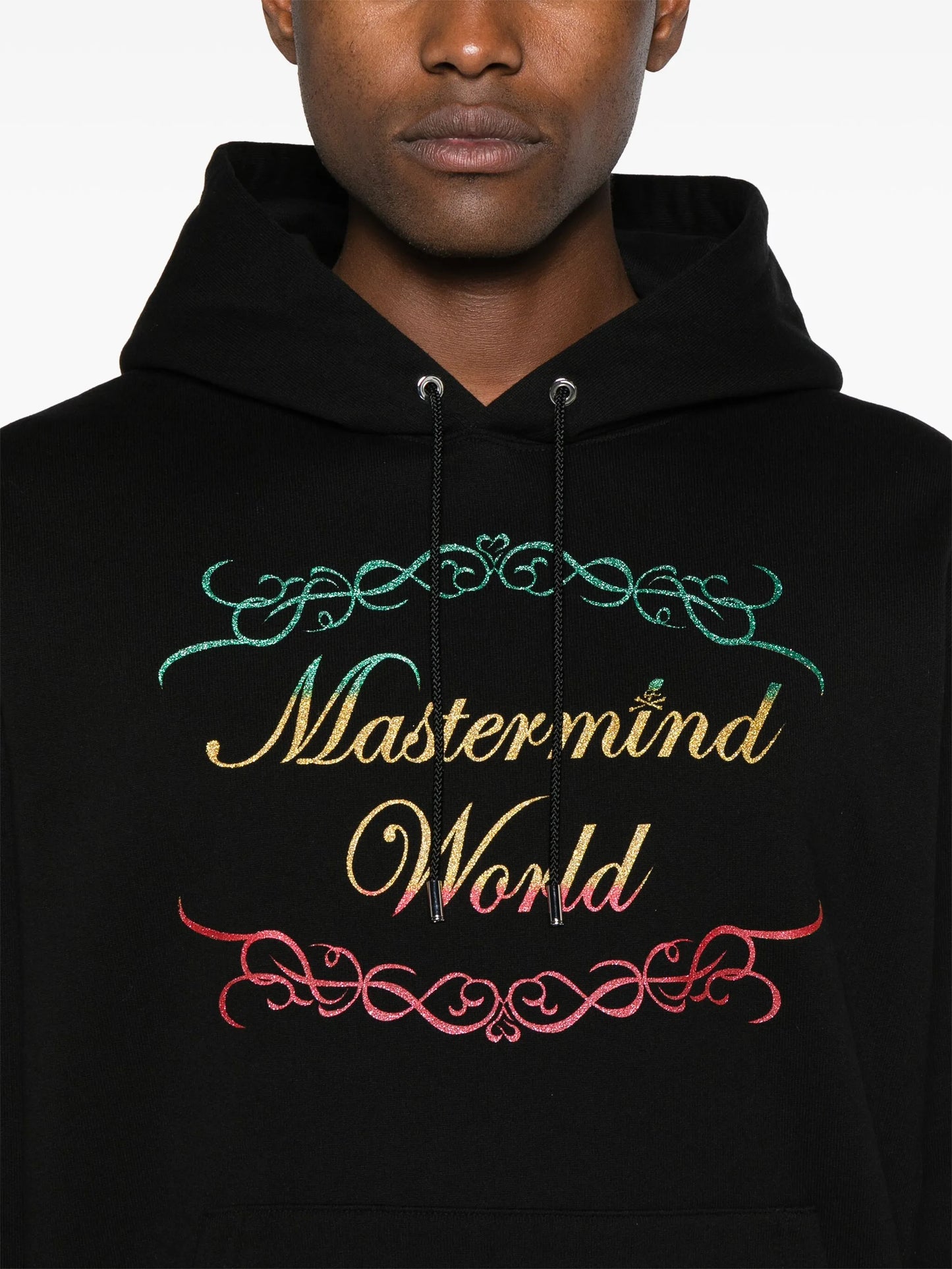 Rasta logo-print hoodie