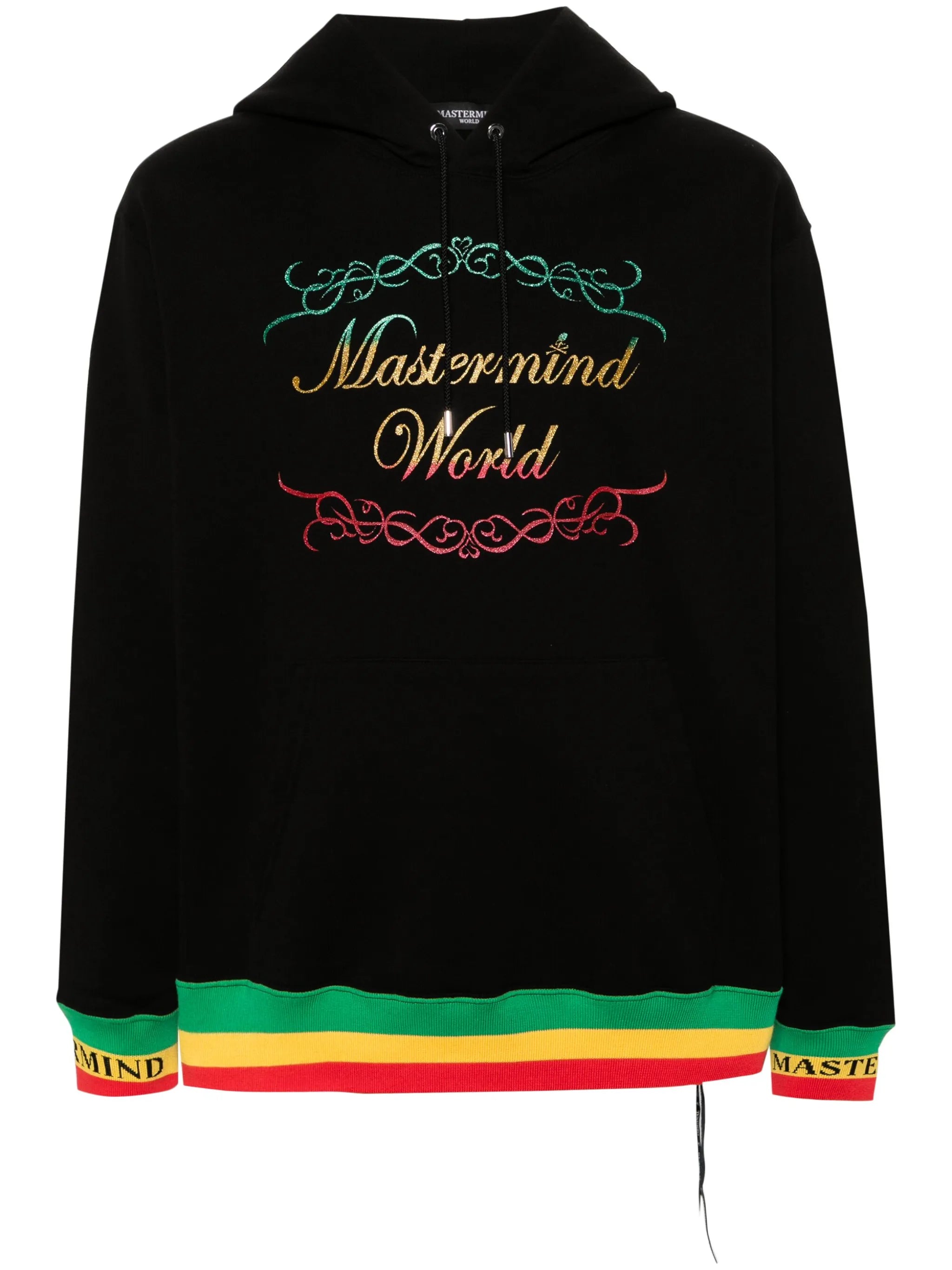 Rasta logo-print hoodie