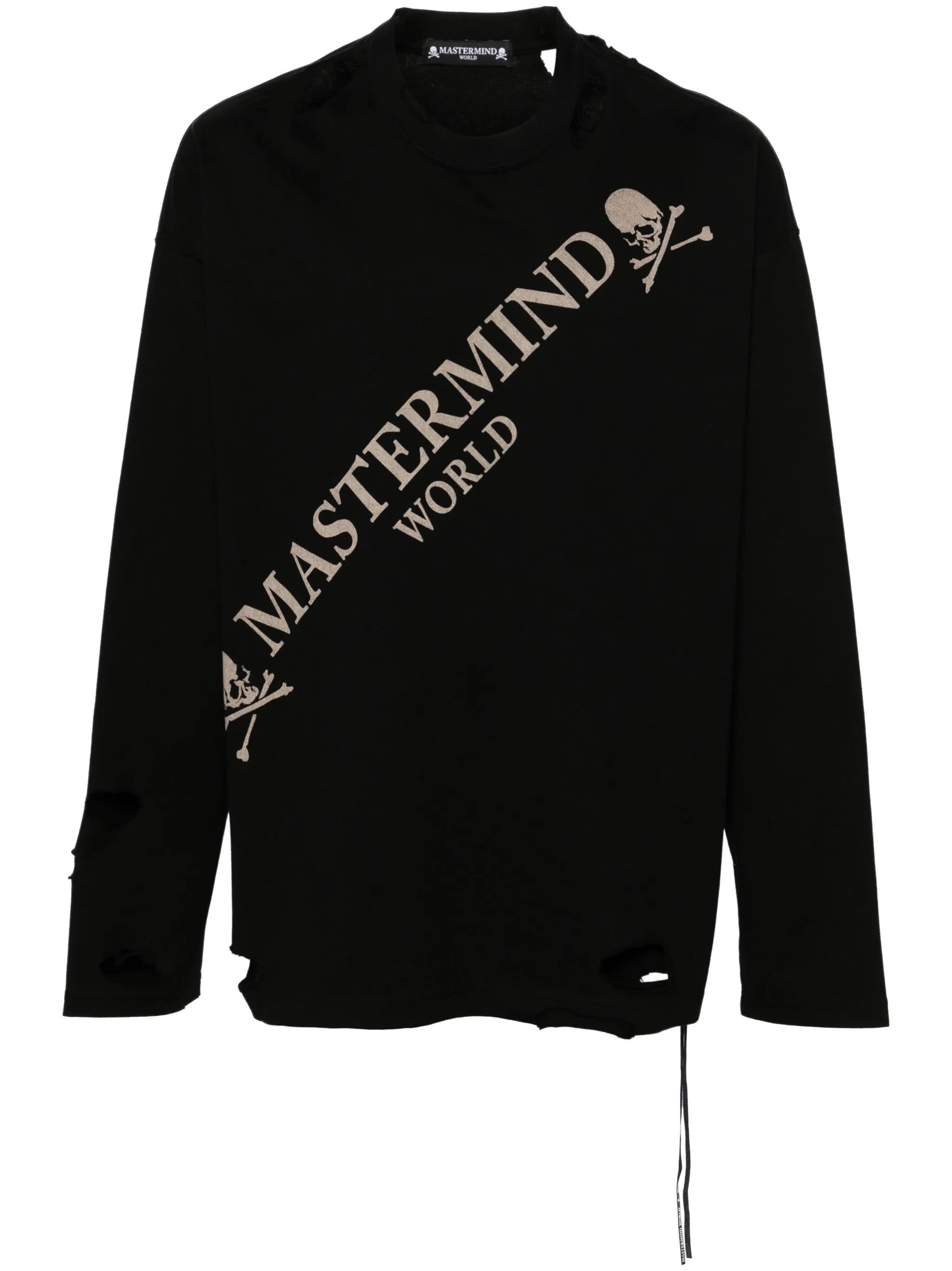 ripped cotton sweatshirt