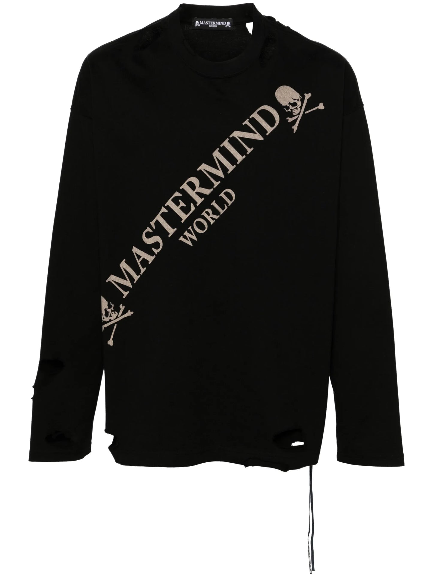 ripped cotton sweatshirt