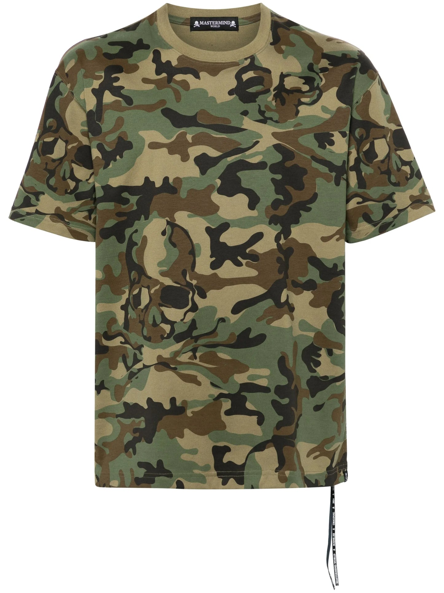 camouflage-pattern cotton T-shirt
