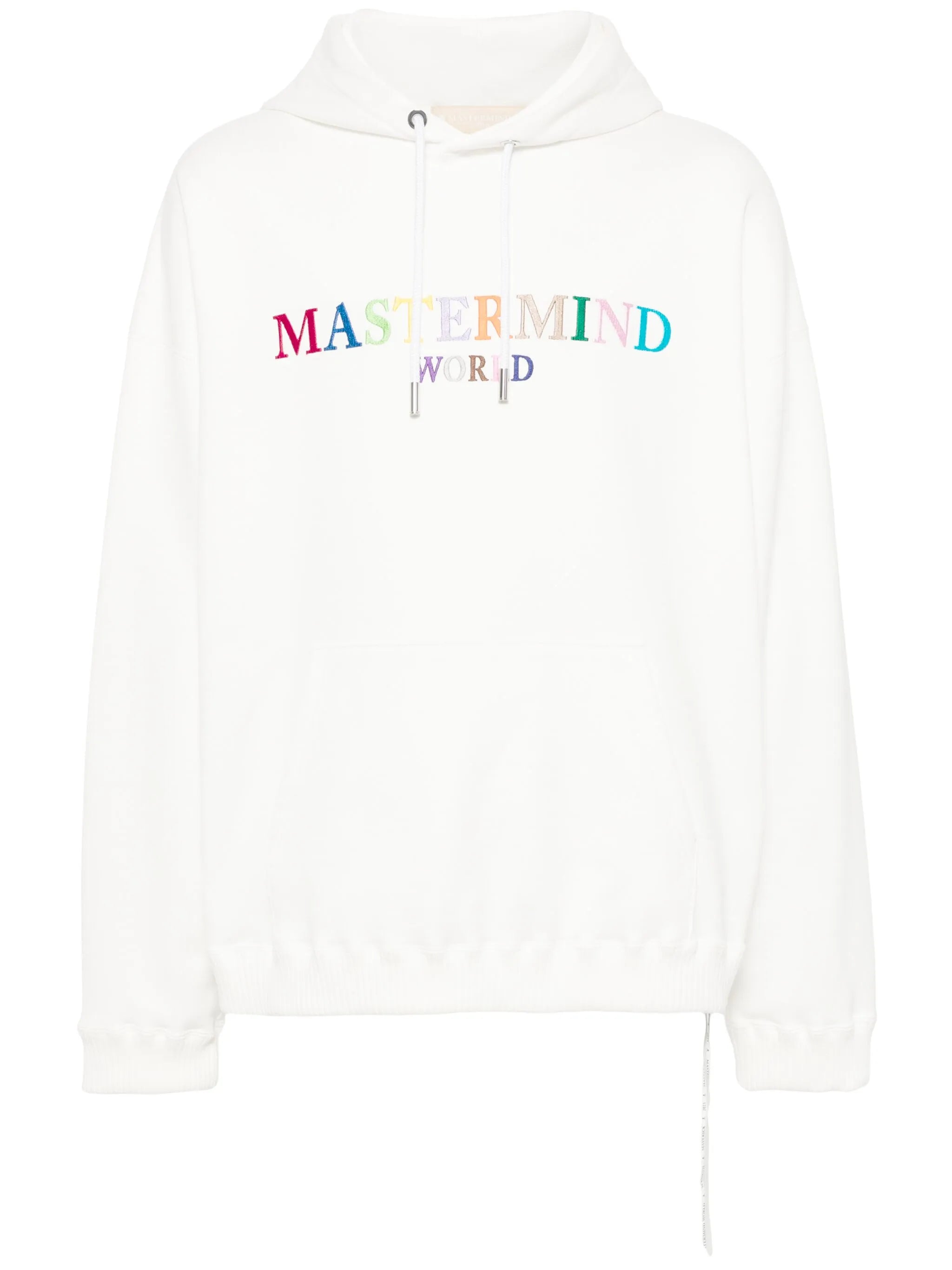 logo-embroidered cotton hoodie