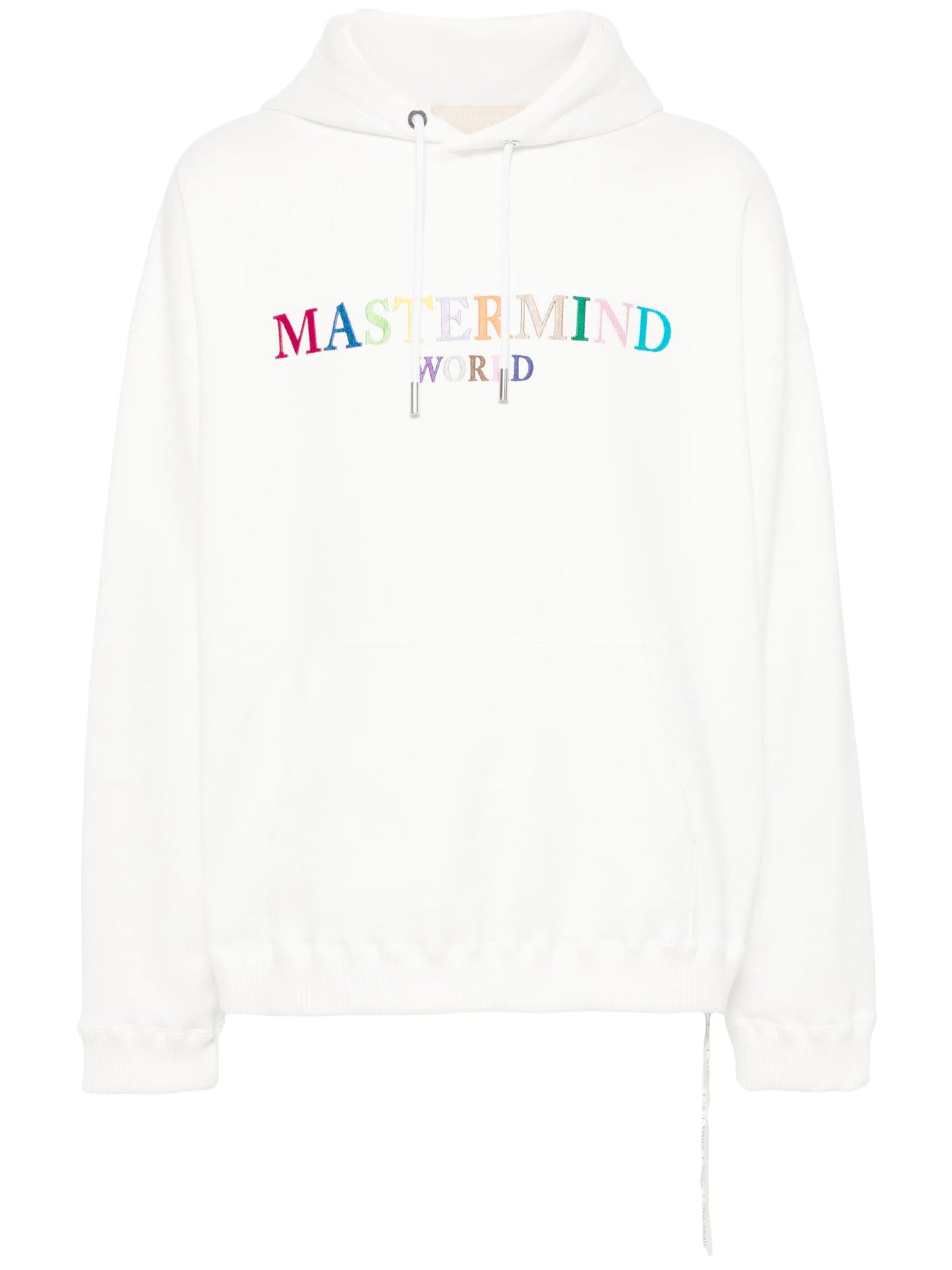 logo-embroidered cotton hoodie