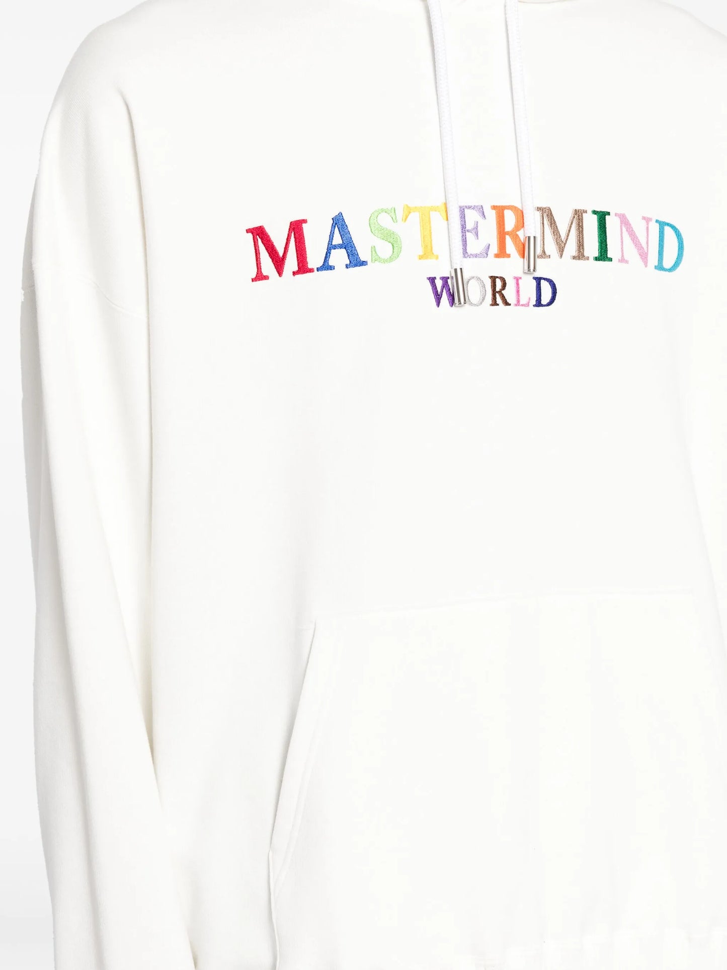 logo-embroidered cotton hoodie